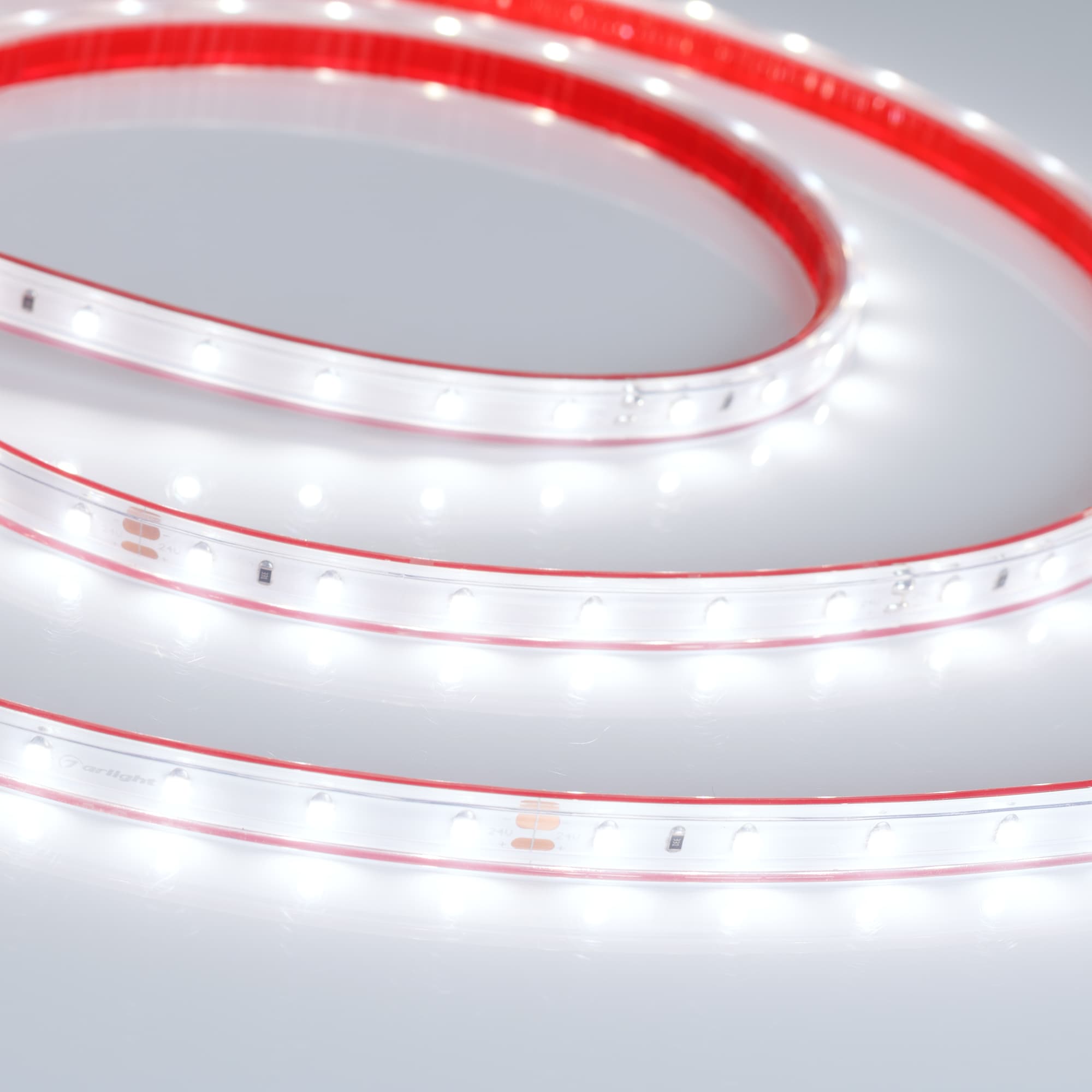 Светодиодная лента RTW 2-5000PS-50m 24V White6000 (3528, 60 LED/m, LUX) (Arlight, 4.8 Вт/м, IP67) 024562 — фото 2