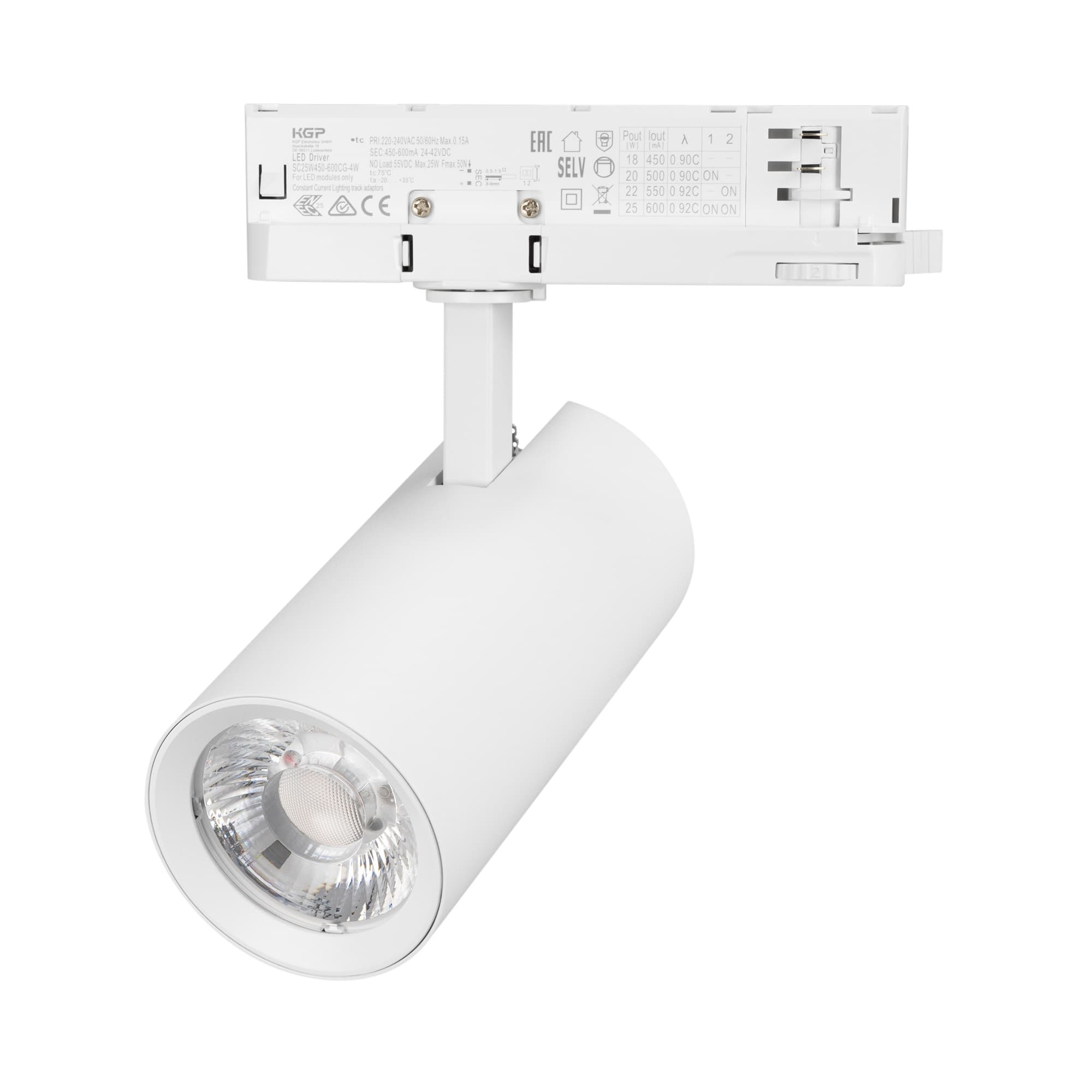 Светильник LGD-GERA-4TR-R74-20W Warm3000 (WH, 36 deg, 230V) (Arlight, IP20 Металл, 5 лет) 055167