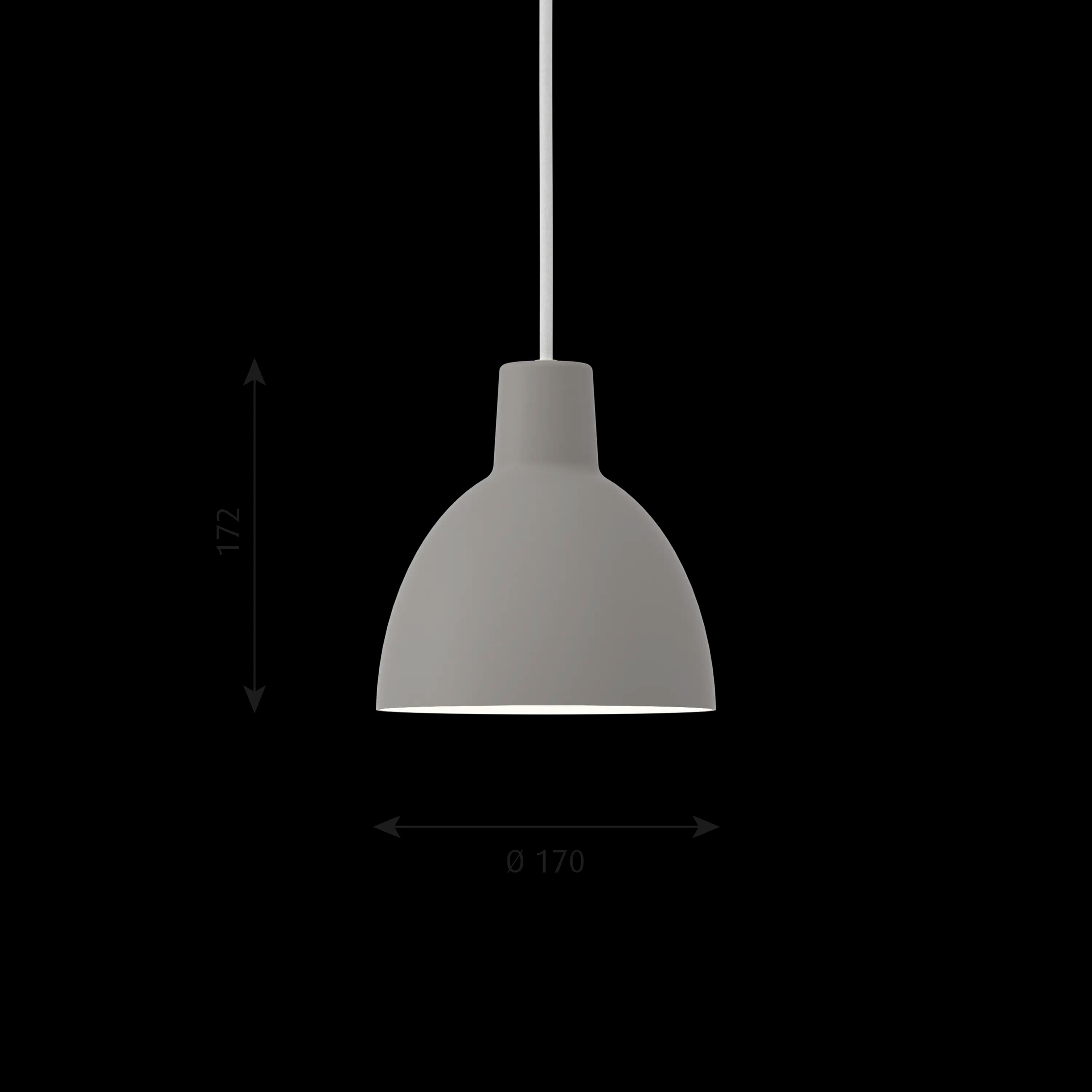 Louis Poulsen Toldbod Pendant Light grey Ø 170 — фото 7