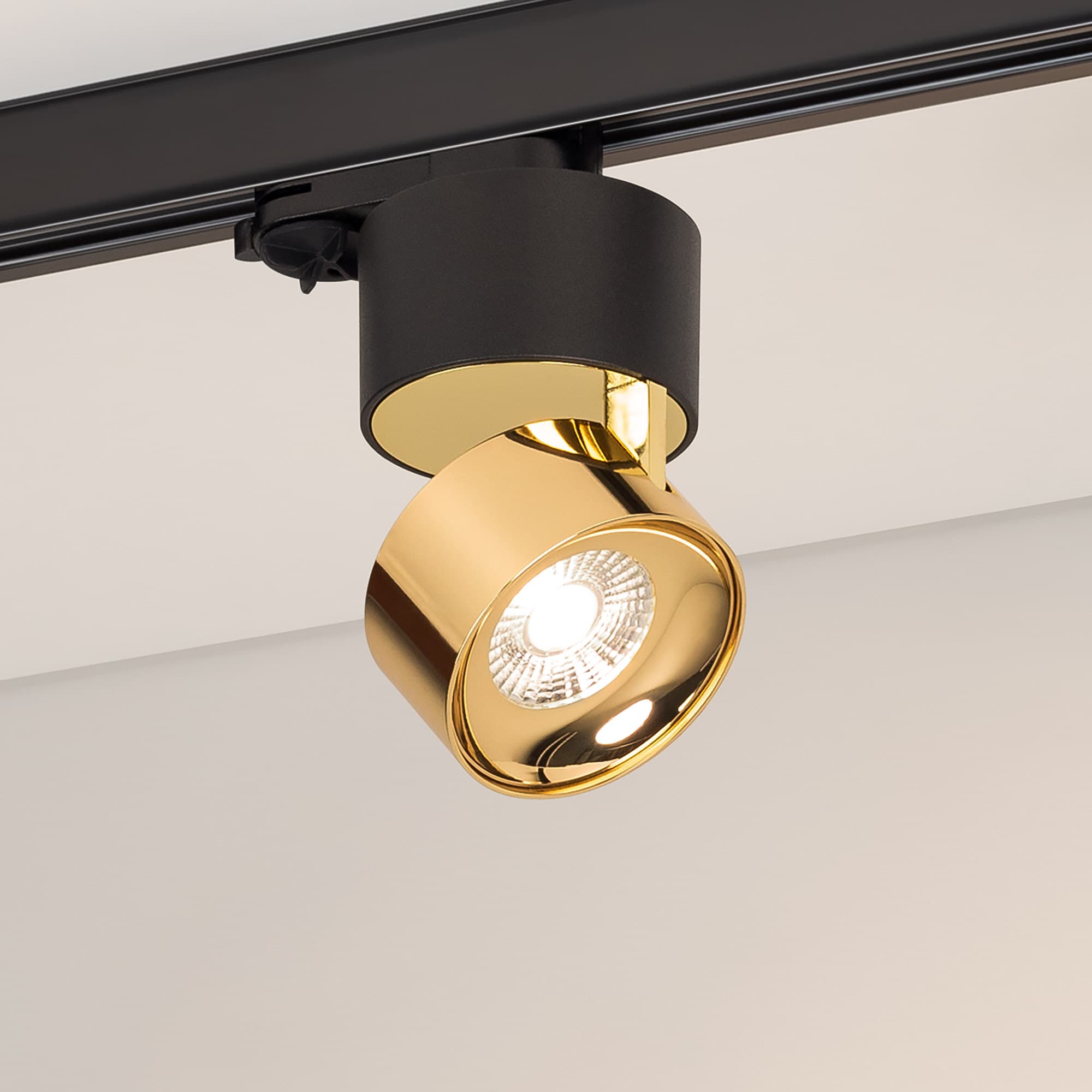 Светильник SP-PLURIO-TRACK-4TR-R77-9W Day4000 (BK-BRS, 36 deg, 230V) (Arlight, IP20 Металл, 3 года) 038107