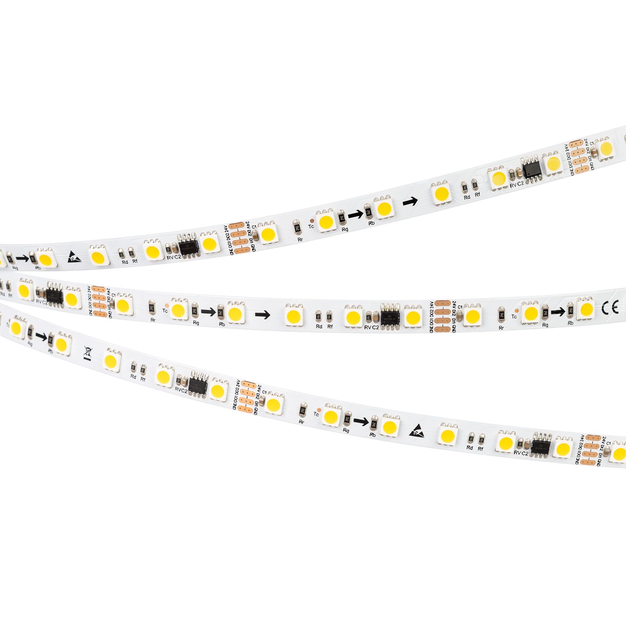 Светодиодная лента SPI-B60-10mm 24V Warm3000-PX6-RAM (15 W/m, IP20, 5060, 5m) (Arlight, бегущий огонь) 039040 — фото 3
