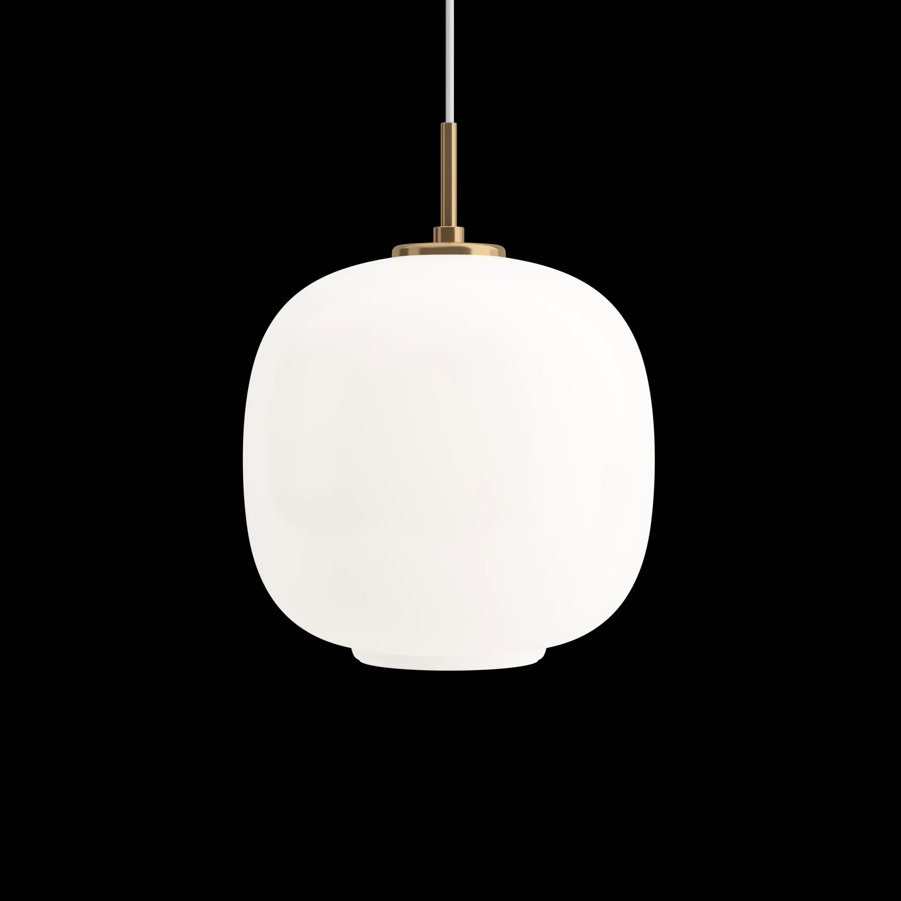 Louis Poulsen VL 45 Radiohus Pendant Brass/glossy white opal glass Ø 250 — фото 1