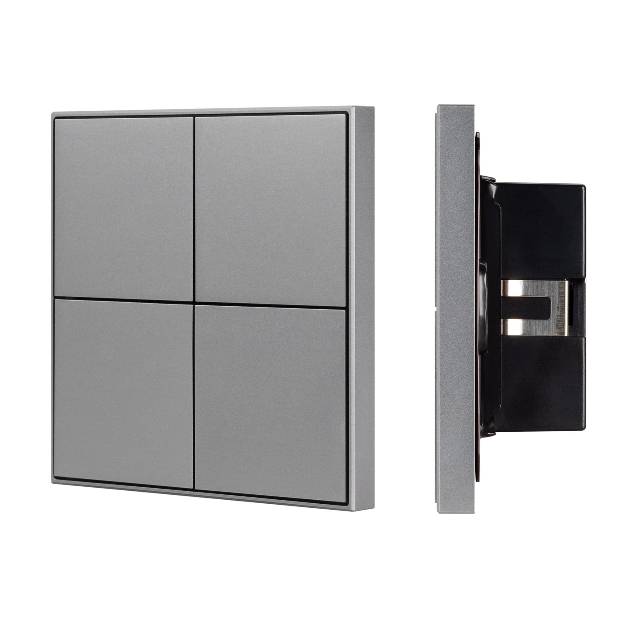 INTELLIGENT ARLIGHT Кнопочная панель KNX-304-23-IN Grey (BUS, Frame) (IARL, IP20 Металл, 2 года) 038402 Arlight — фото 1