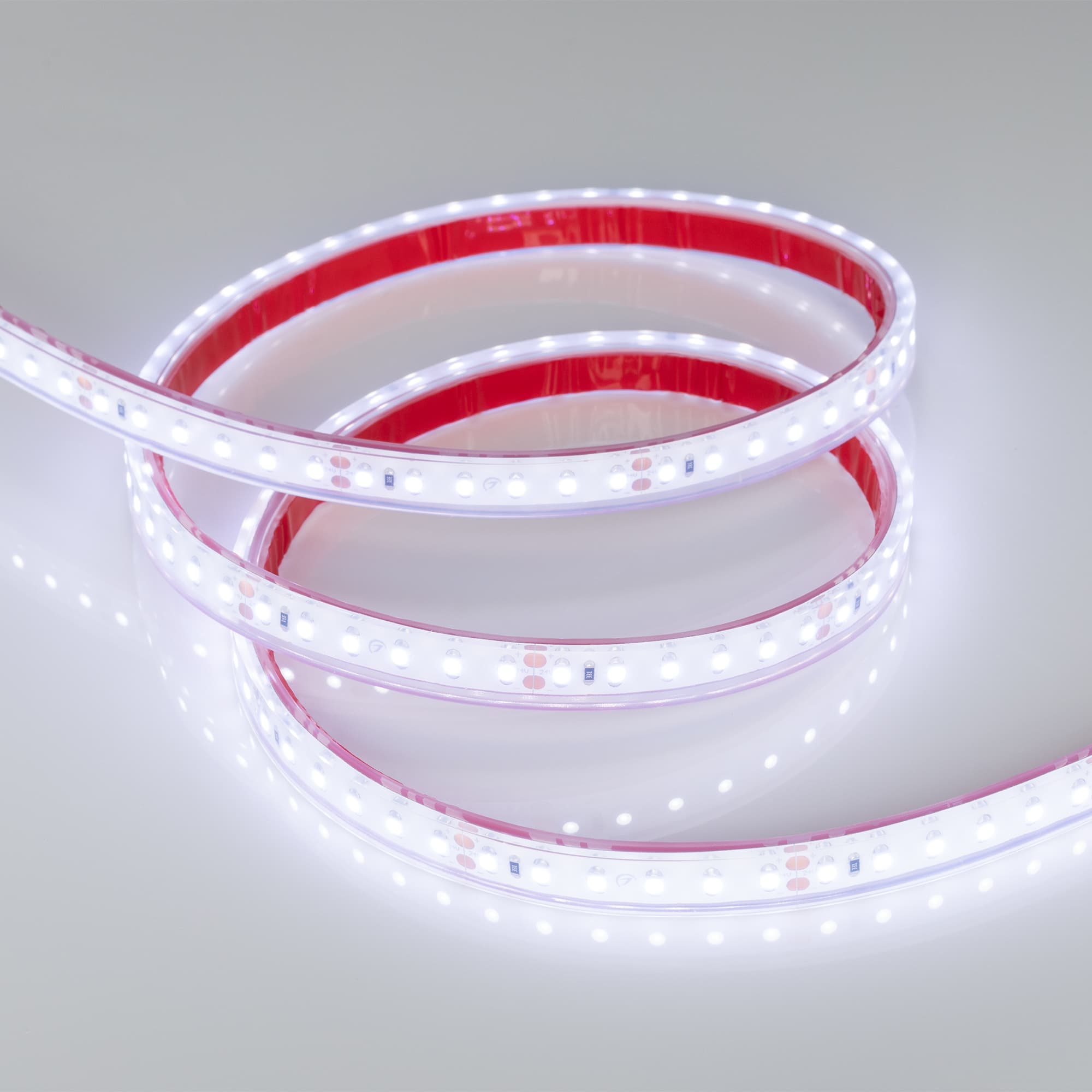 Светодиодная лента RTW 2-5000PGS 24V Cool 2x (3528, 600 LED, LUX) (Arlight, 9.6 Вт/м, IP67) 016835 — фото 3