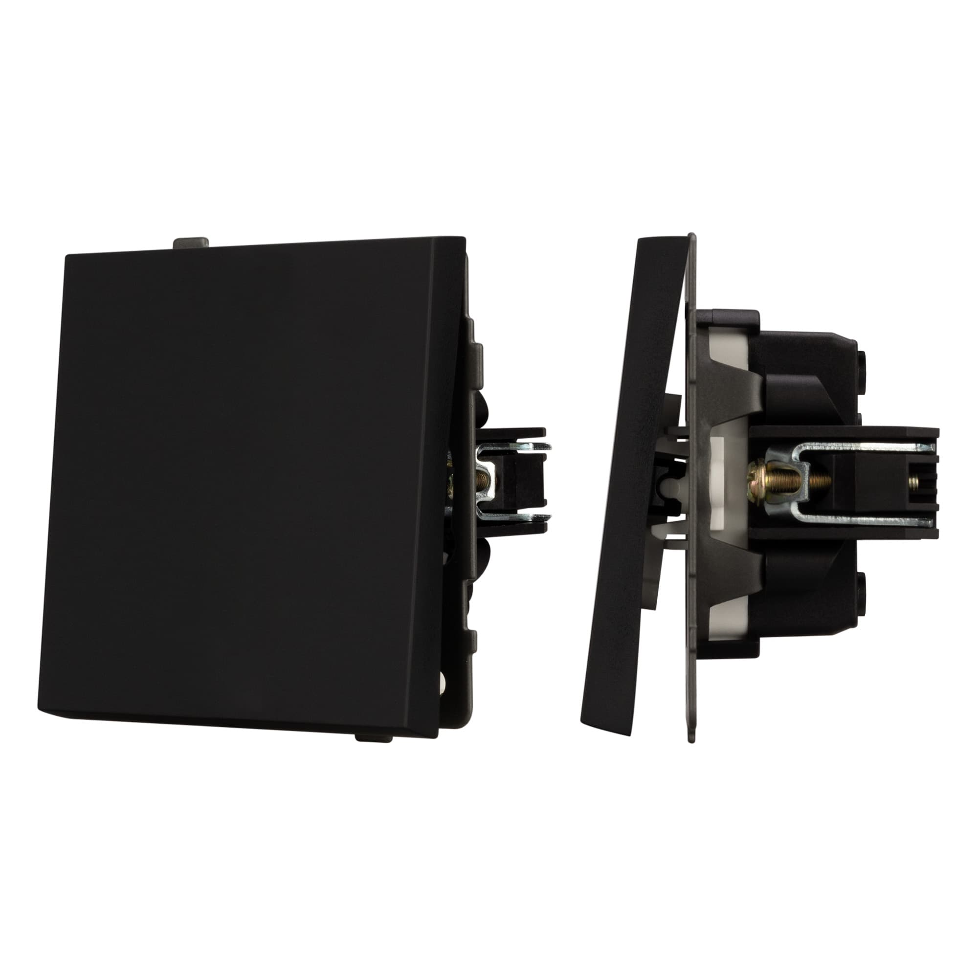 Механизм звонкового выключателя SWT-TENDO-MKR1-SFPL-BK (230V, 10A) (Arlight, Матовый черный) 054587