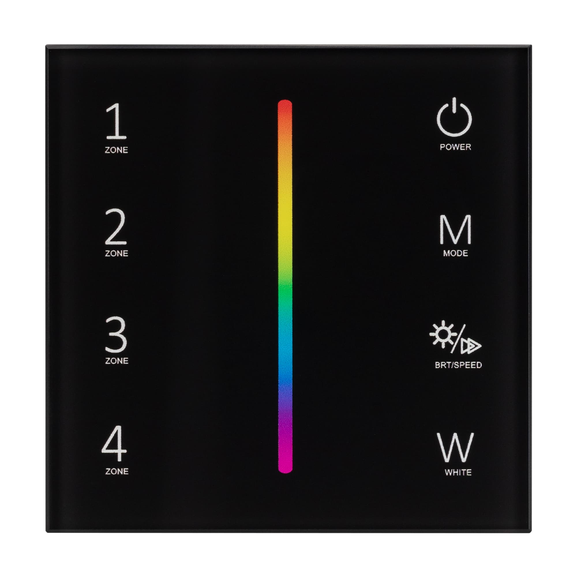 Панель Sens SMART-P30-RGBW Black (230V, 4 зоны, 2.4G) (Arlight, IP20 Пластик, 5 лет) 027104 Arlight — фото 2