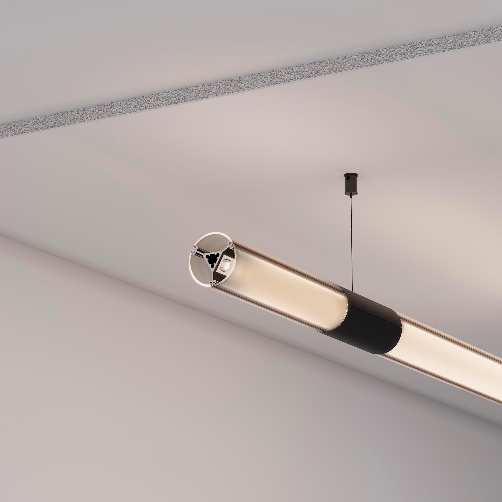 Экран ROUND-D36-360-2500 BLACK OPAL (Arlight, Пластик) 050764 — фото 4