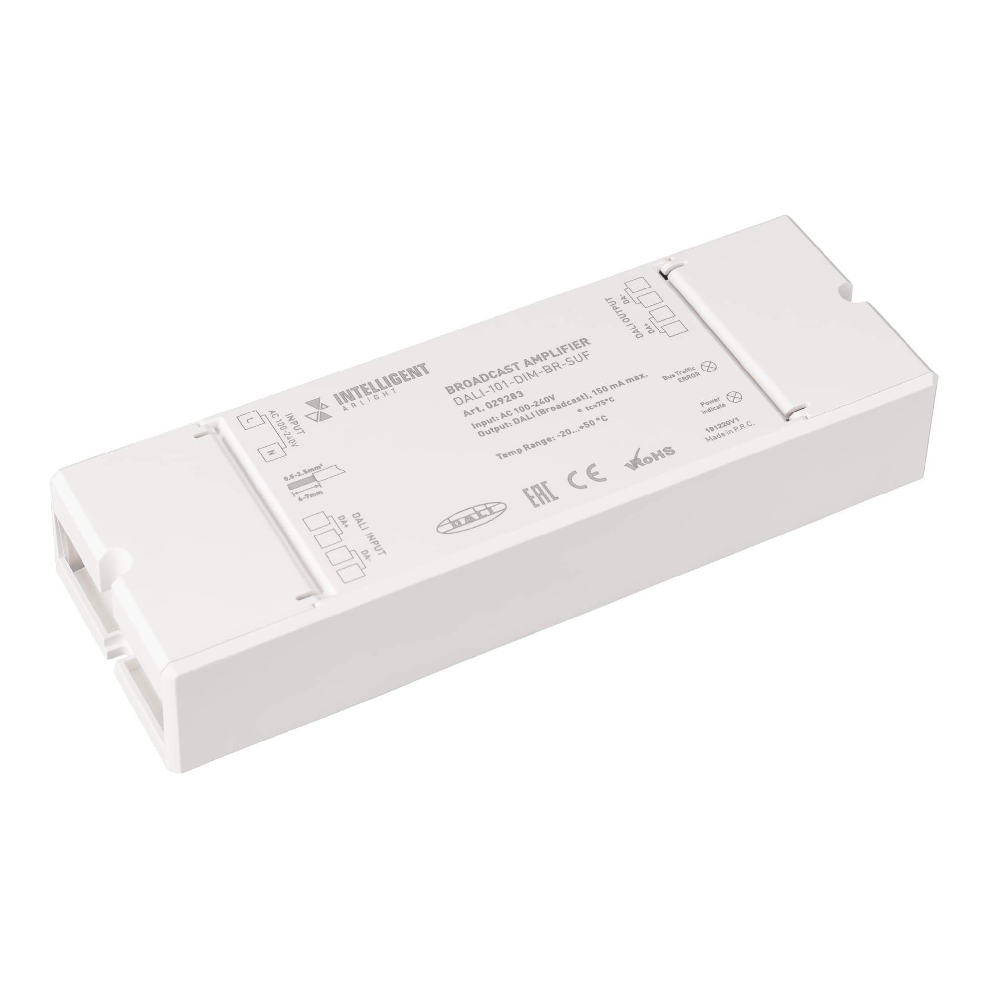 INTELLIGENT ARLIGHT Усилитель DALI-101-DIM-BR-SUF (DALI bus, 230V) (IARL, -) 029283 Arlight — фото 1
