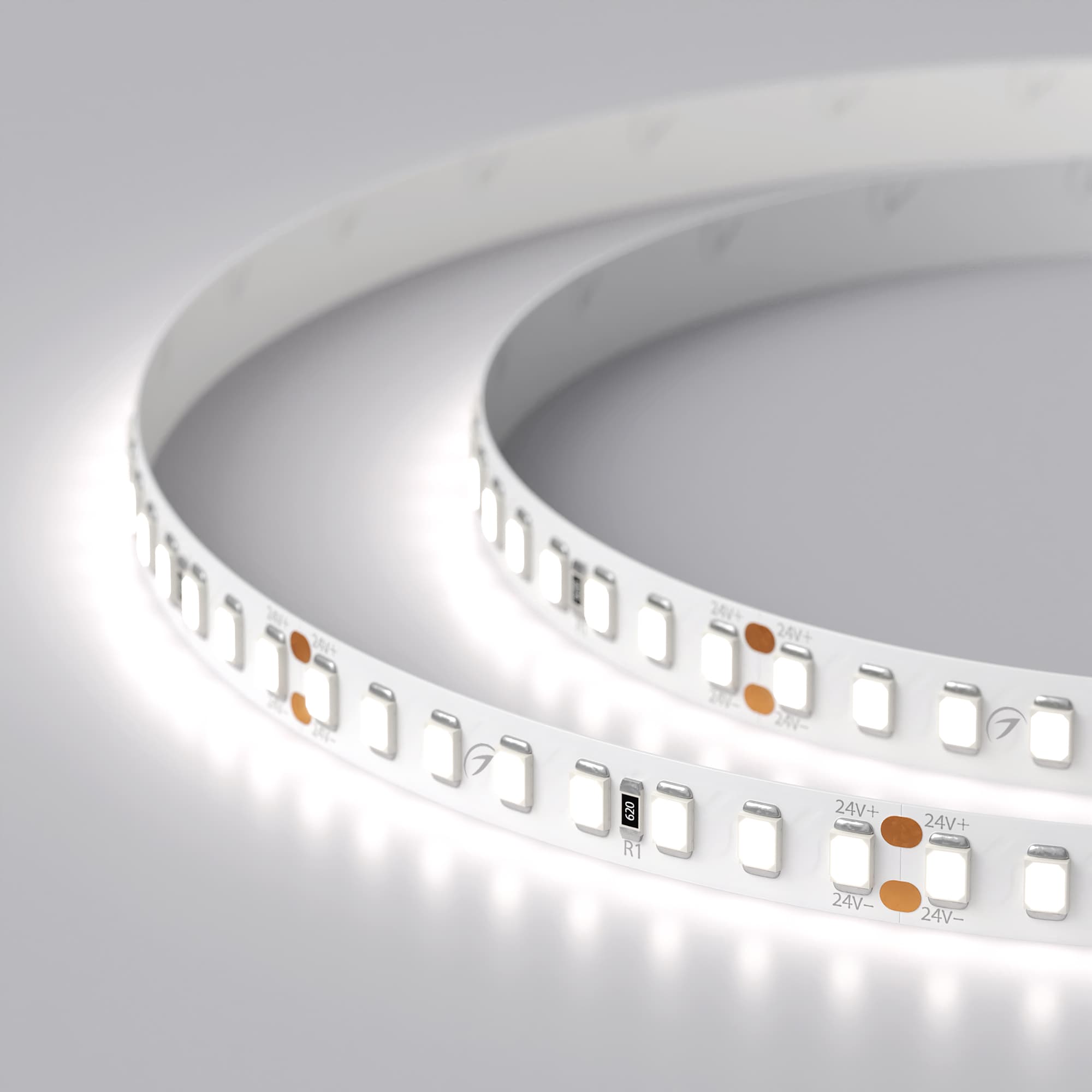 Светодиодная лента RT 2-5000 24V White6000 2x (2835, 160 LED/m, LUX) (Arlight, 12 Вт/м, IP20) 024534(1) — фото 3