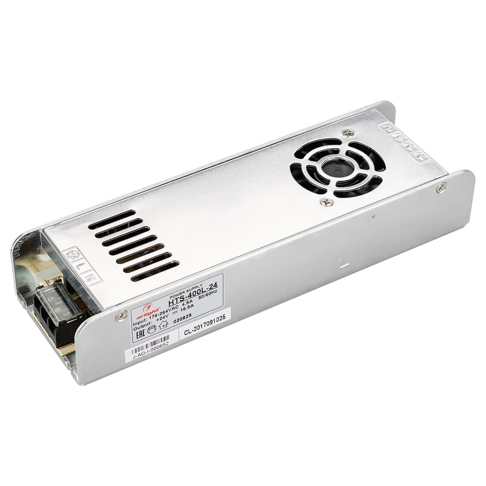 Блок питания HTS-400L-24 (24V, 16.5A, 400W) (Arlight, IP20 Сетка, 3 года) 020829 — фото 1