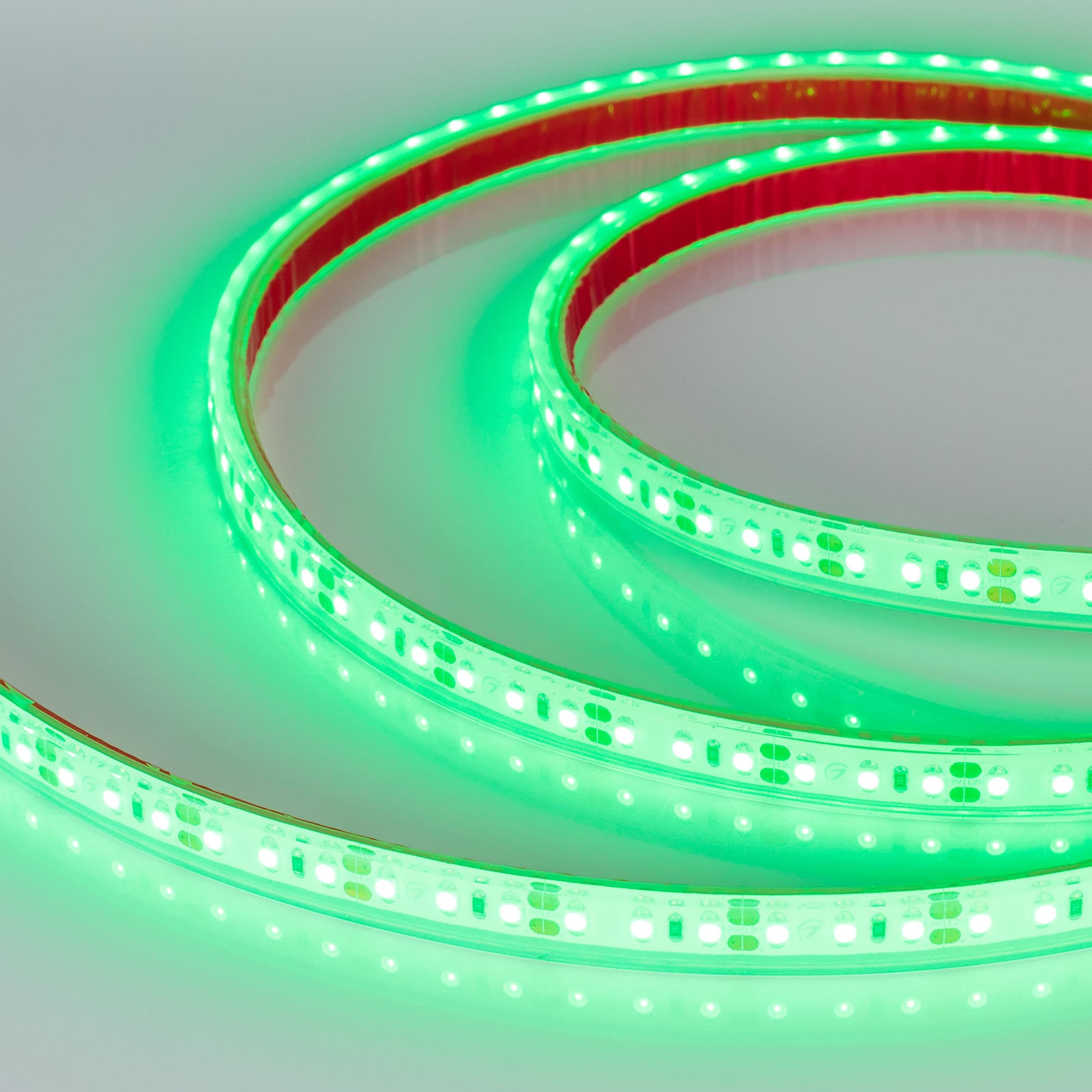 Светодиодная лента RTW 2-5000PGS 12V Green 2x (3528, 600 LED, LUX) (Arlight, 9.6 Вт/м, IP67) 012288(1) — фото 2