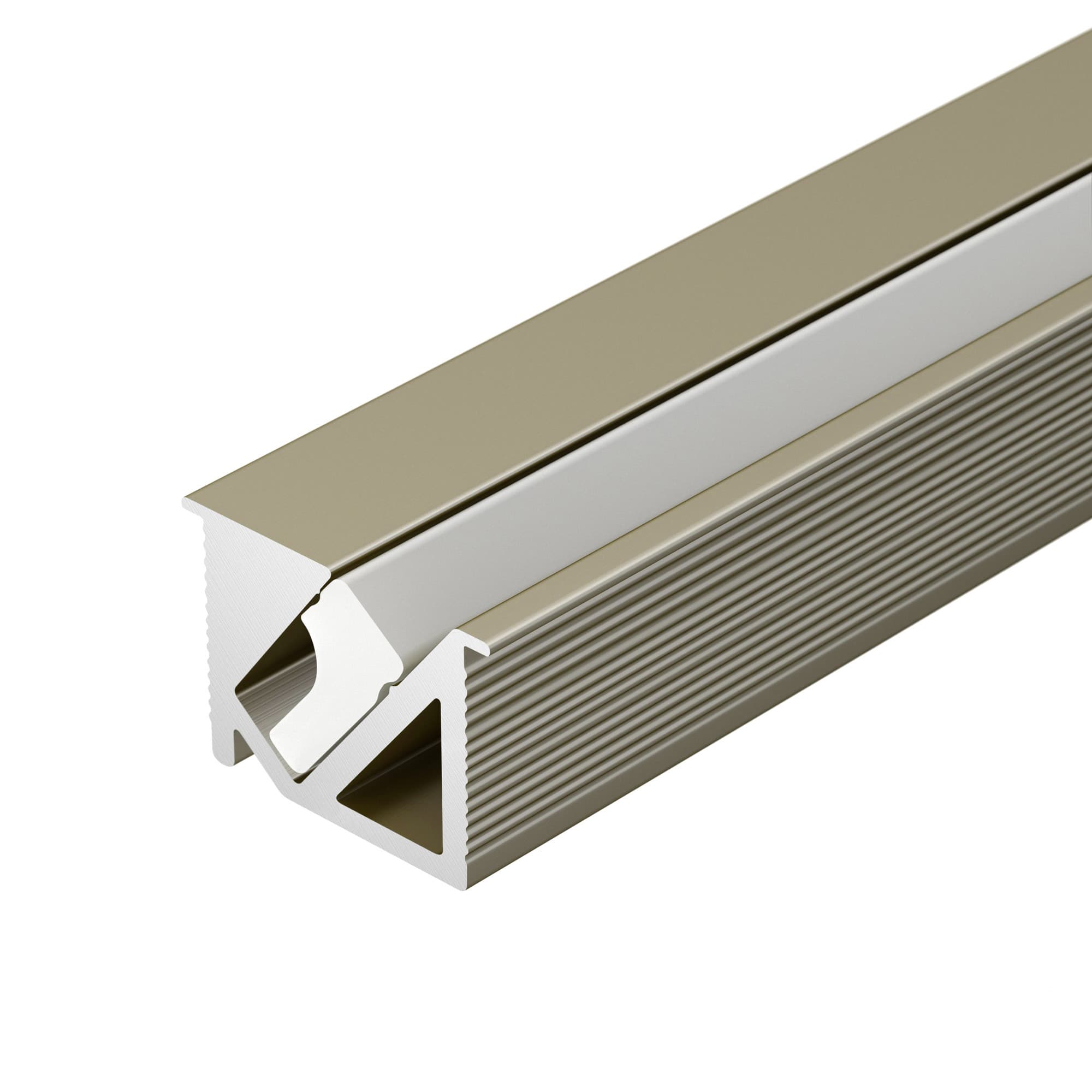 Профиль SL-BEVEL-H10-F14-2000 ANOD OLIVE GREY (Arlight, Алюминий) 038200 — фото 1