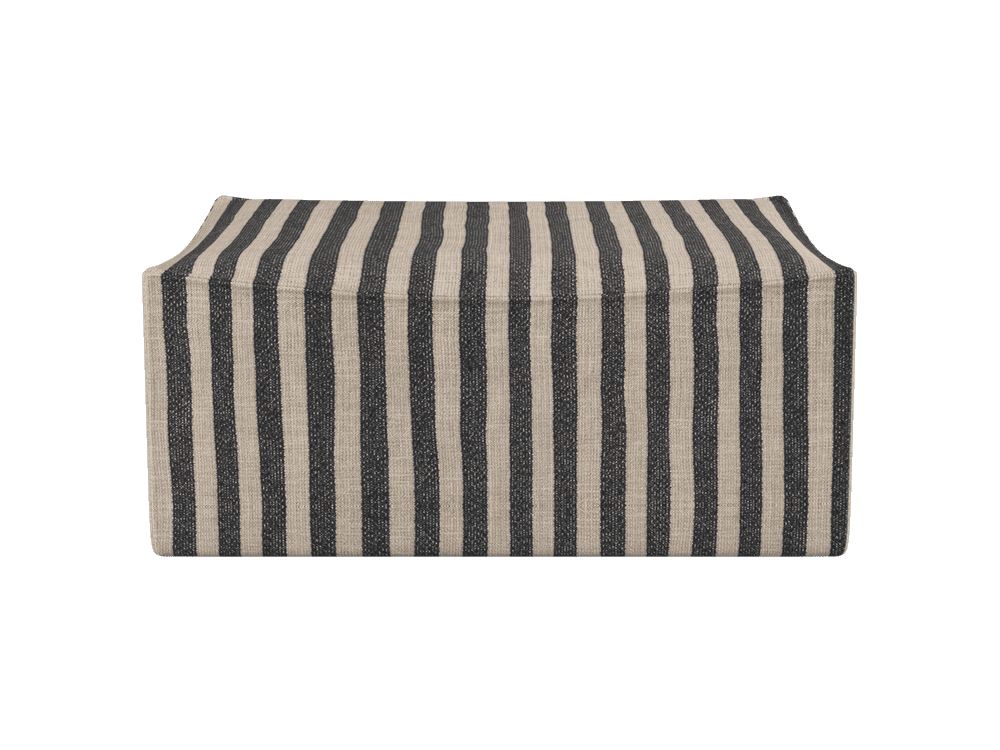 Ferm Living Catena Pouf Rectangular S501 - Louisiana - Sand/Black ferm LIVING — фото 2