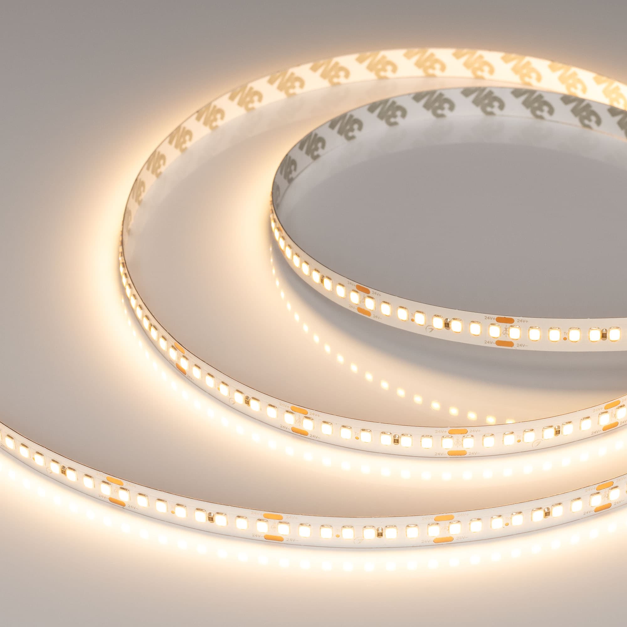 Светодиодная лента RT-A192-10mm 24V Warm2700 (17.6 W/m, IP20, 2835, 5m) (Arlight, высок.эфф.150 лм/Вт) 038776 — фото 1