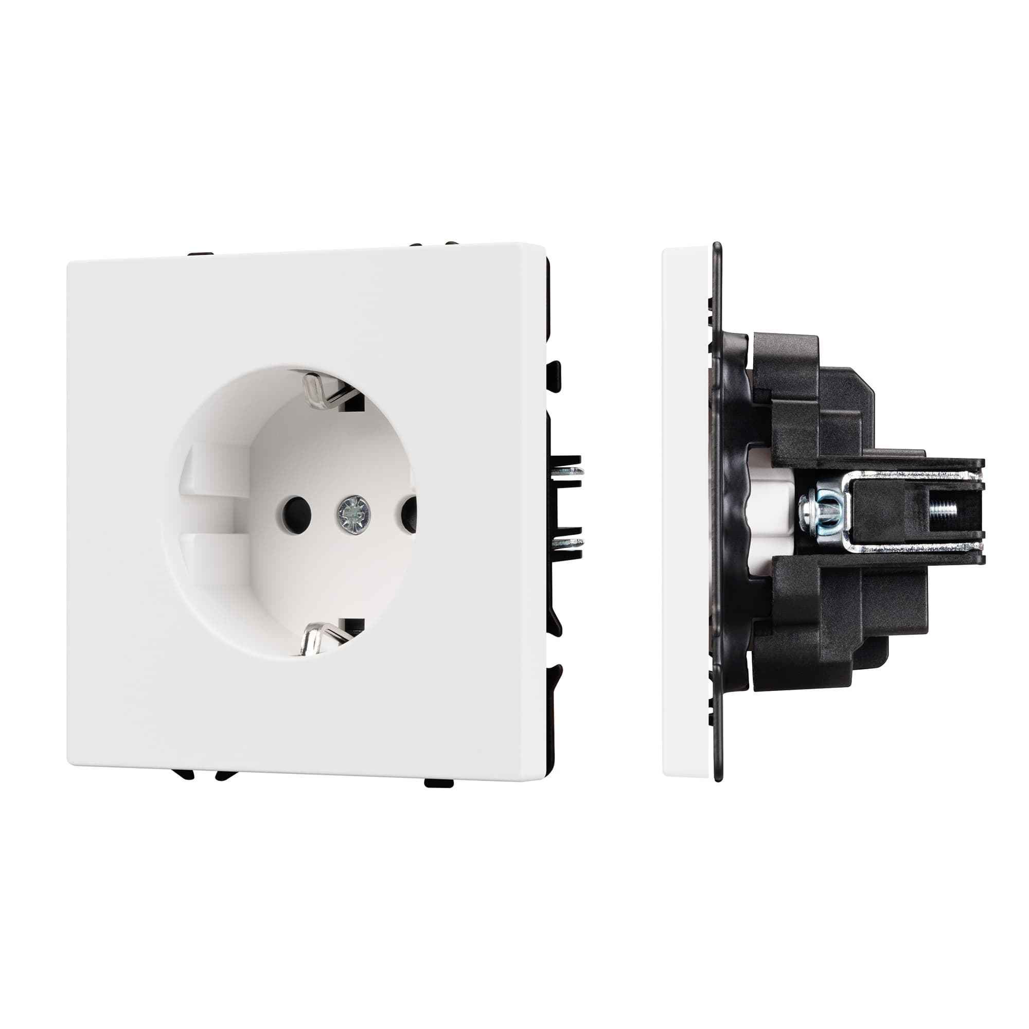 Механизм электрической розетки SCT-NOBE-MEU1-SFPL-WH (230V, 16A) (Arlight, Белый кварц) 054276