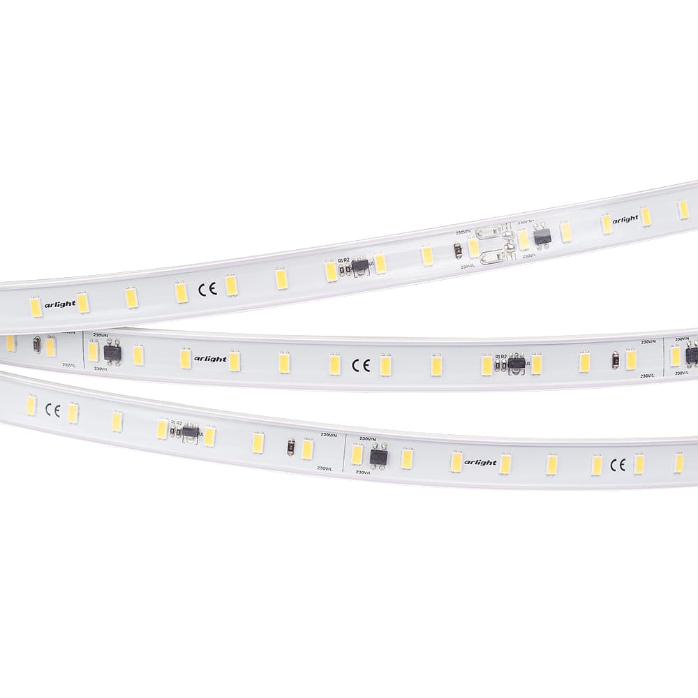 Светодиодная лента ARL-50000PC-220V White6000 (3056, 72 LED/m, IP65) (Arlight, 14 Вт/м, IP65) 024043 — фото 1