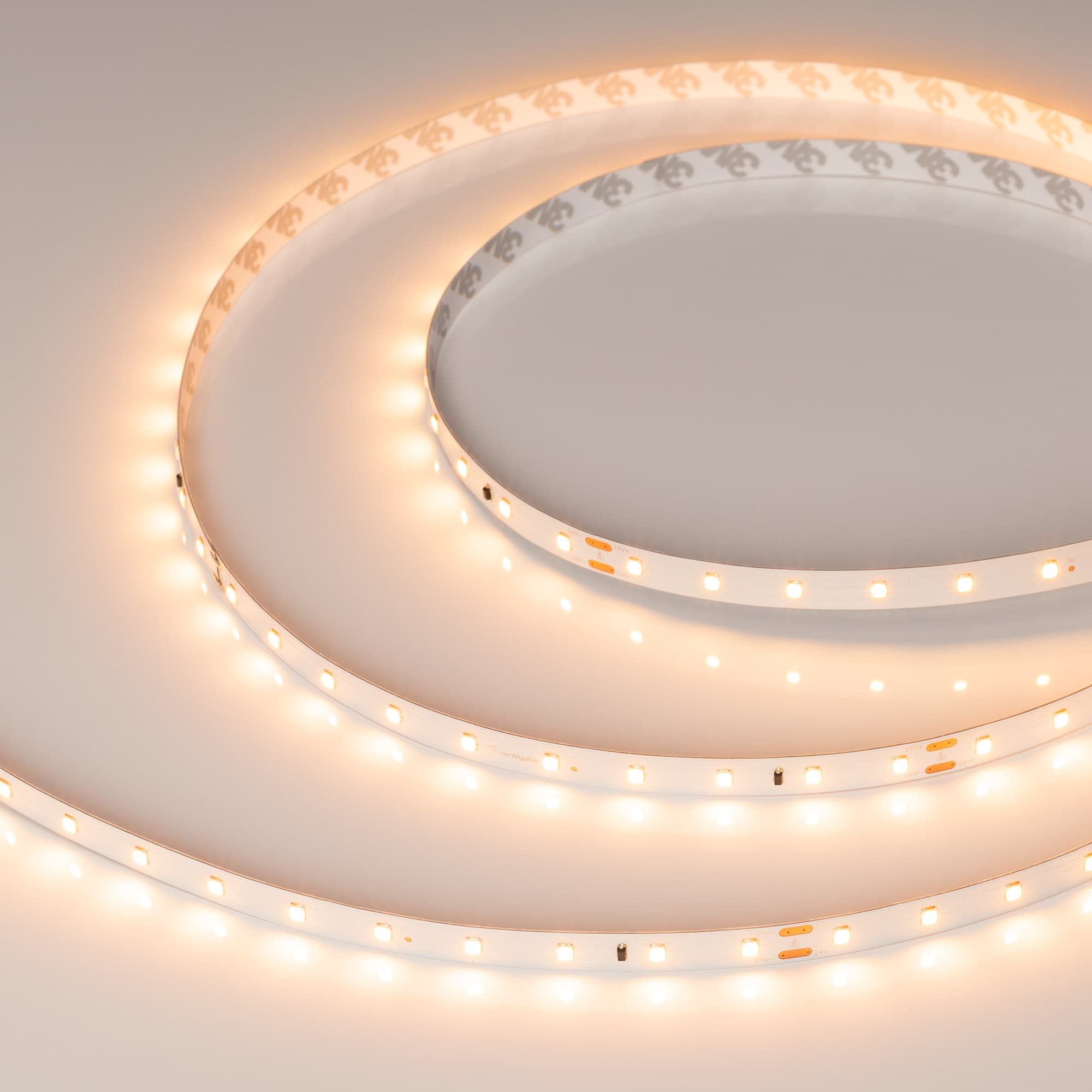 Светодиодная лента IC-A60-10mm 24V Warm2400 (4.6 W/m, IP20, 2835, 30m) (Arlight, 4.6 Вт/м, IP20) 028627(2) — фото 1
