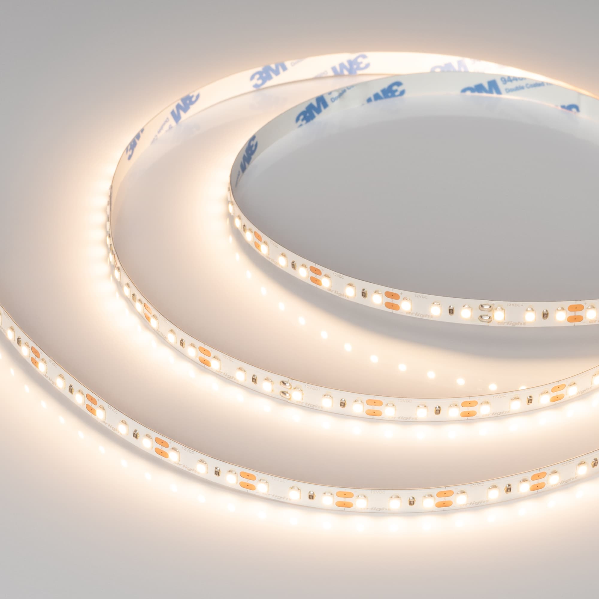 Светодиодная лента NT-A120-8mm 12V Warm3000 (9.6 W/m, IP20, 3528, 5m) (Arlight, 9.6 Вт/м, IP20) 035741 — фото 1