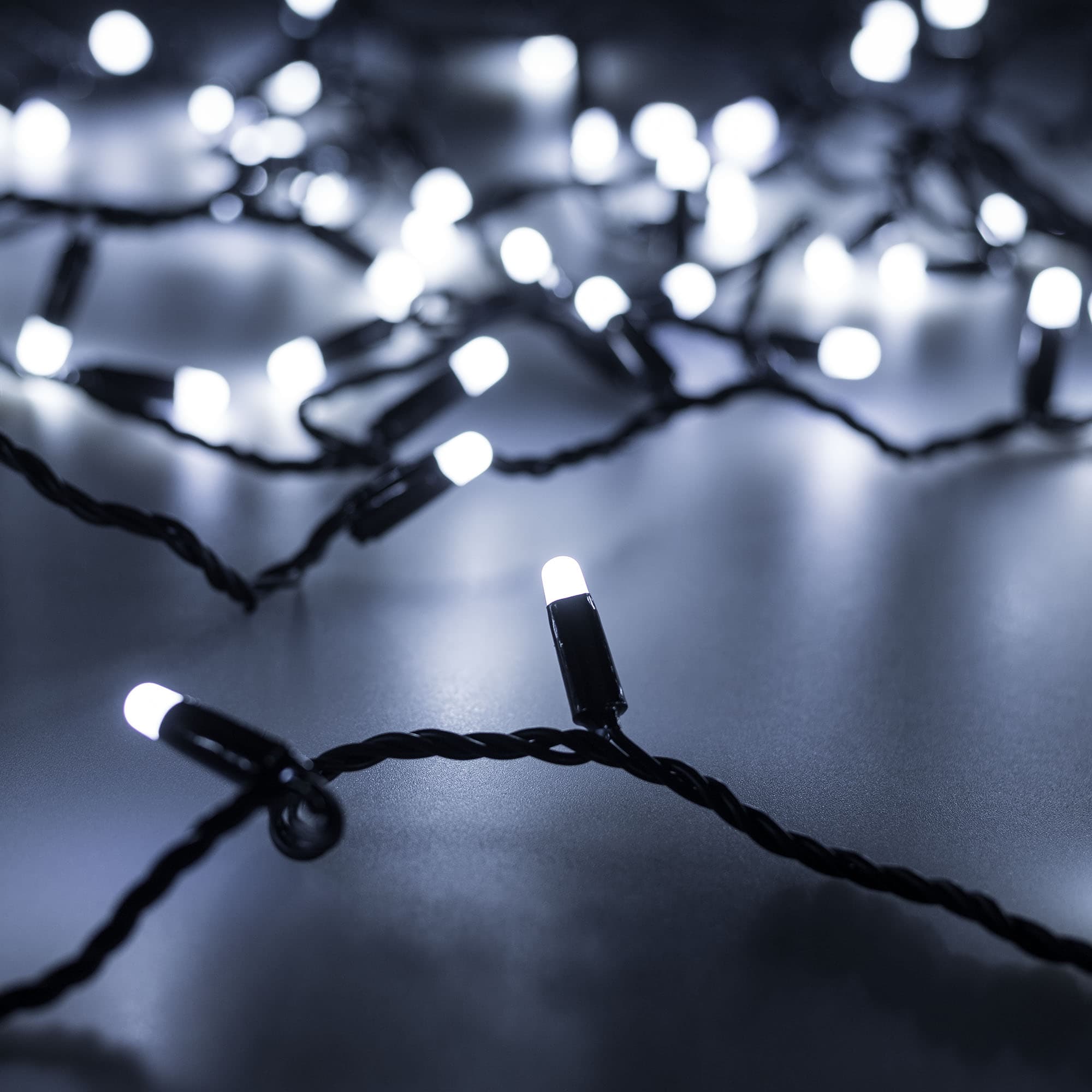 Arlight Светодиодная гирлянда ARD-STRING-CLASSIC-1000-BLACK-100LED-MILK-PULSE White (230V, 7W) (Ardecoled, IP65) 031652