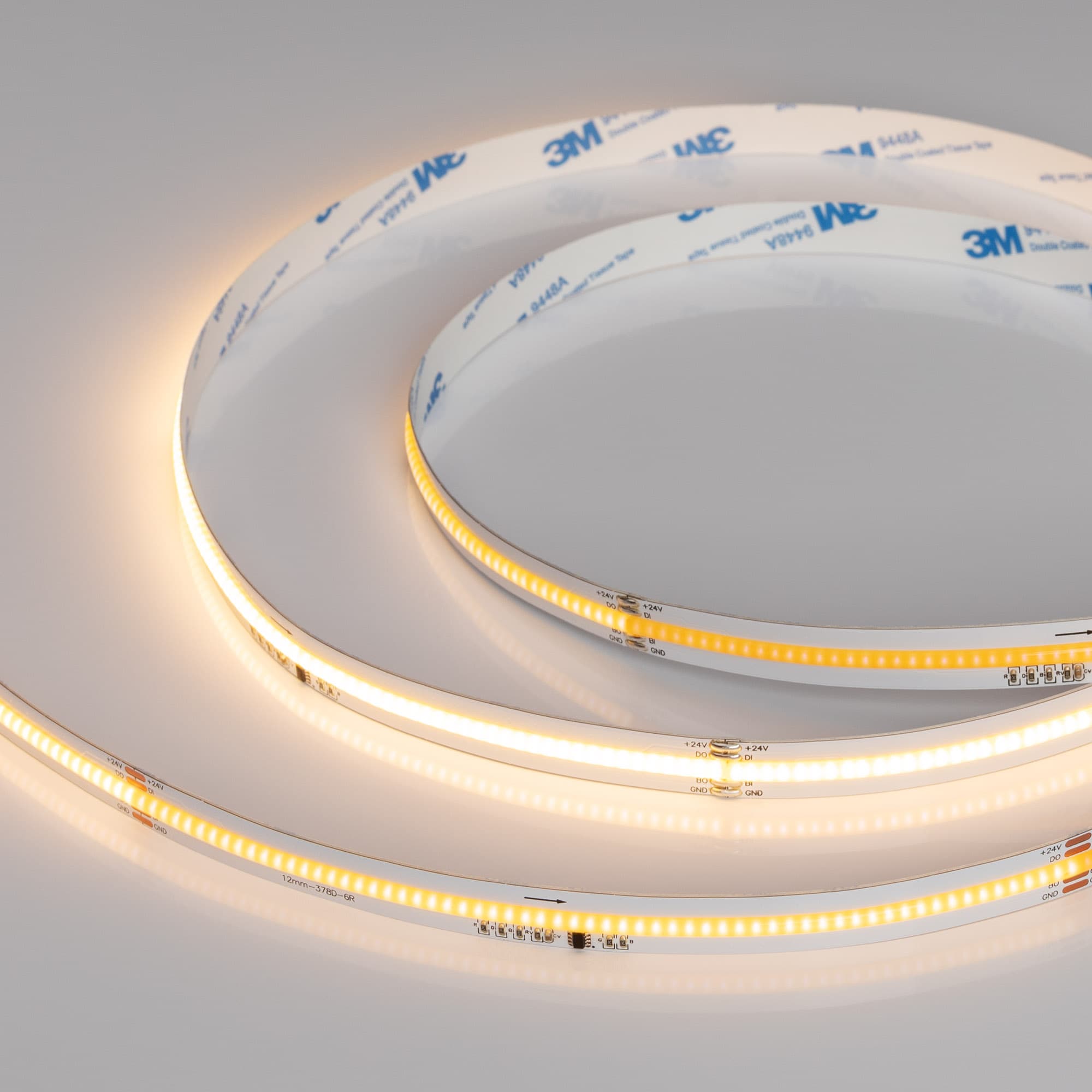 Светодиодная лента SPI-COB-X378-12mm 24V Warm2700-PX63-BPT (7 W/m, IP20, 5m) (Arlight, бегущий огонь) 041737 — фото 1