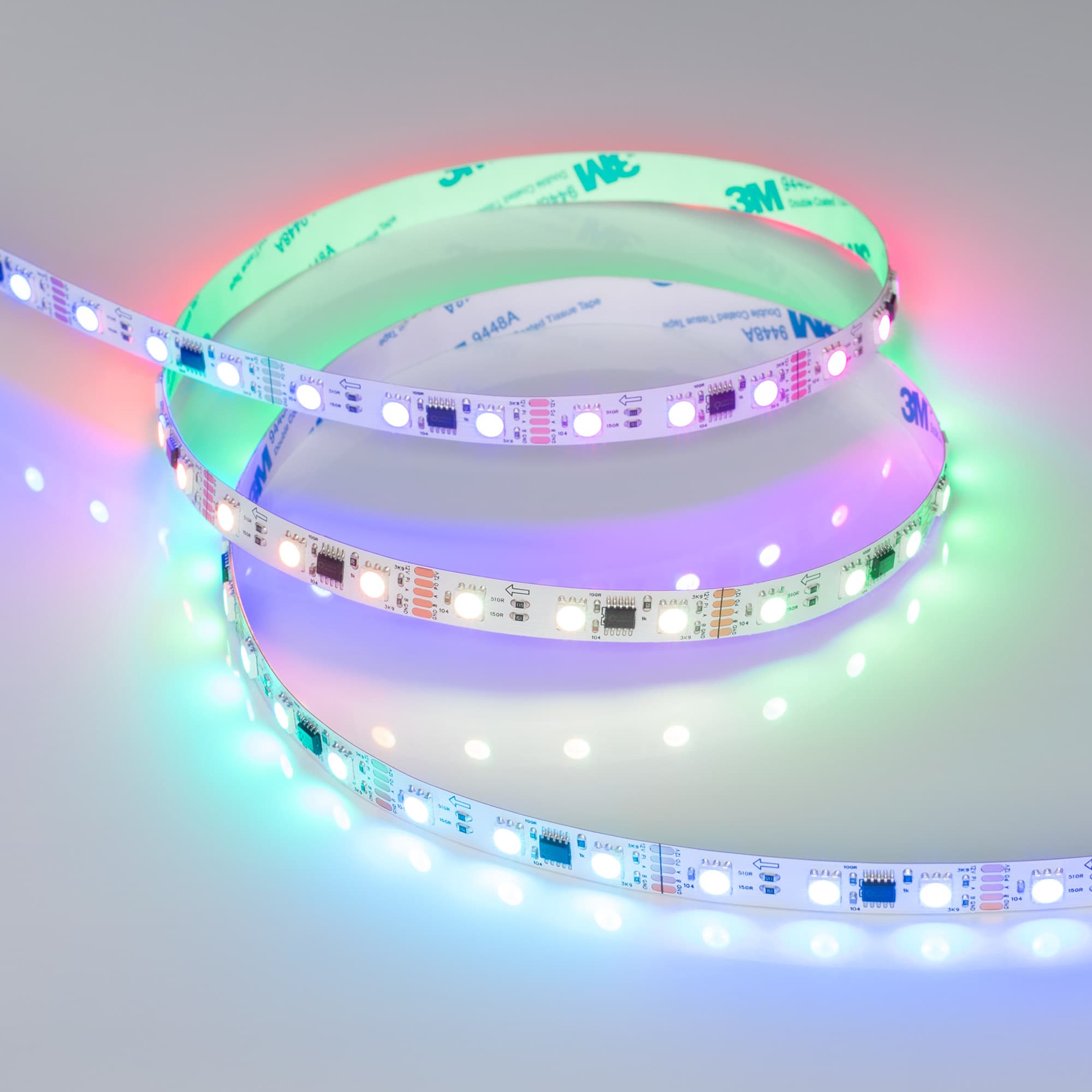 Светодиодная лента DMX-B60-10mm 12V RGB-PX3 (14 W/m, IP20, 5060, 5m) (Arlight, -) 039174 — фото 4