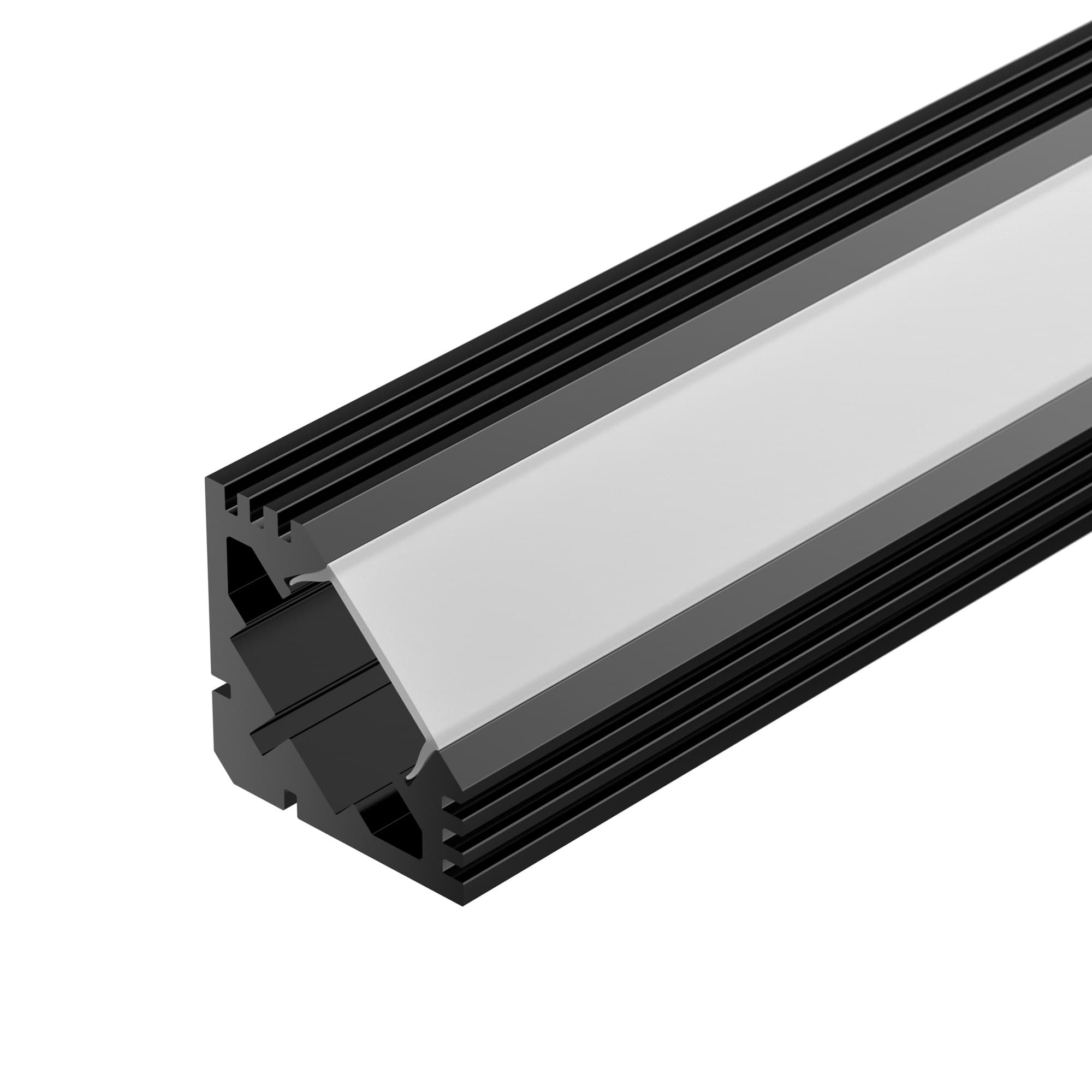 Профиль PDS45-T-2000 ANOD Black RAL9005 (Arlight, Алюминий) 020897 — фото 1