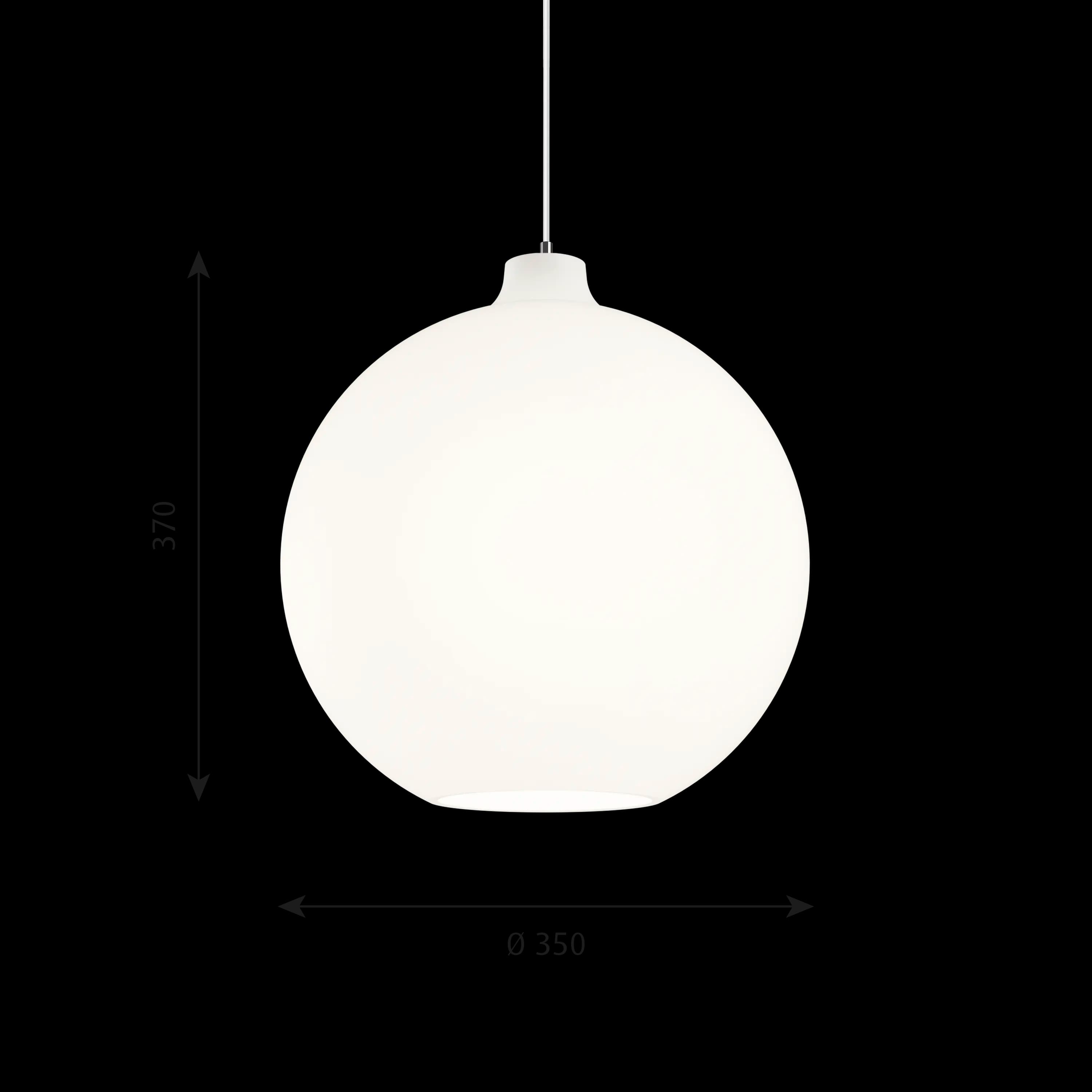 Louis Poulsen Wohlert Pendant White opal glass Ø 350 — фото 7