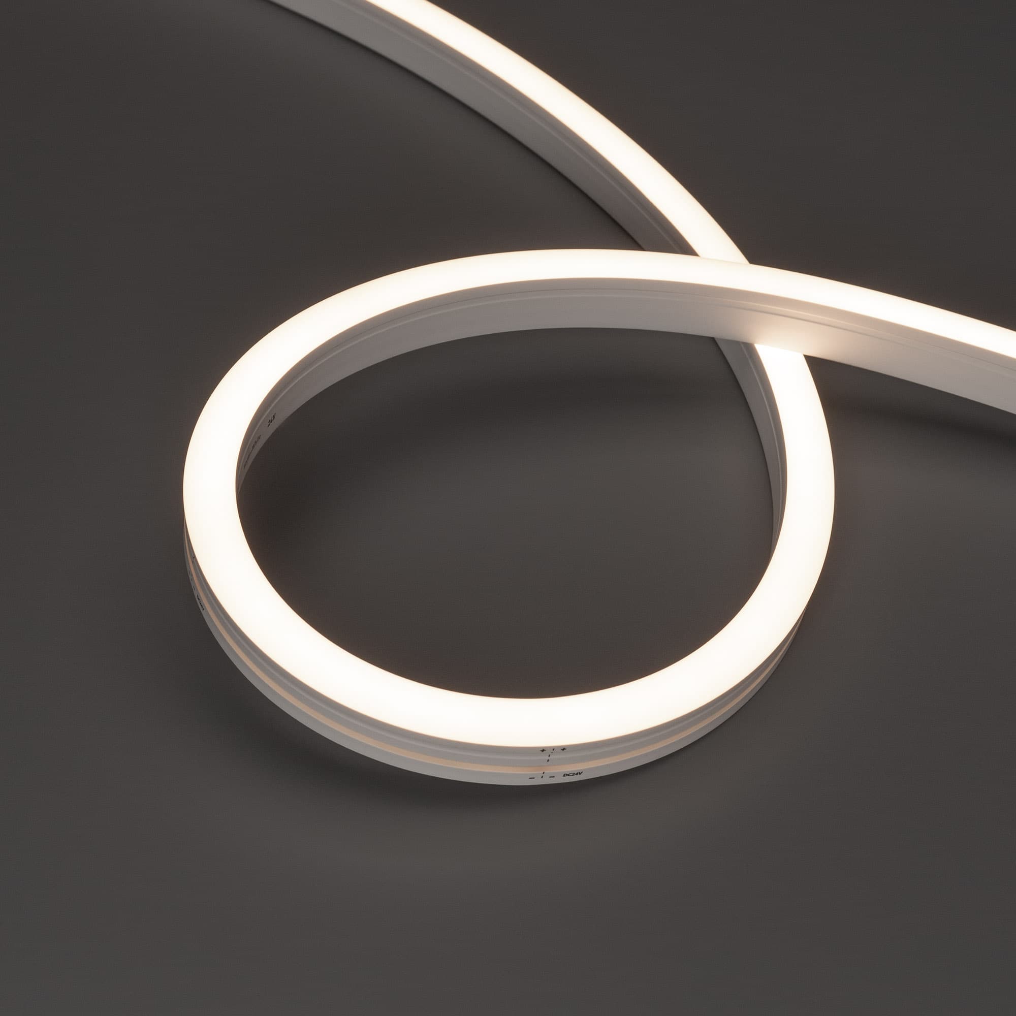 Светодиодная лента герметичная MOONLIGHT-SIDE-A140-12x17mm 24V White-MIX (12 W/m, IP67, 5m, wire x2) (Arlight, Вывод боковой, 3 года) 045546