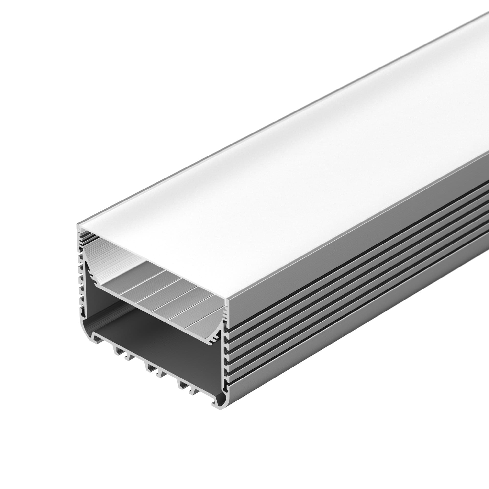 Профиль с экраном ALU-POWER-W8070-2000 ANOD+FROST (Arlight, Алюминий) 018952 Arlight — фото 1