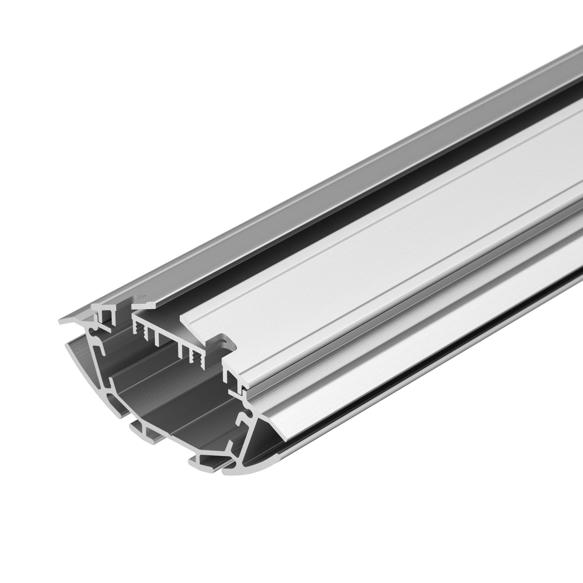 Профиль с экраном SL-ROUND-D90-2500 ANOD+OPAL (Arlight, Алюминий) 024076 Arlight — фото 3