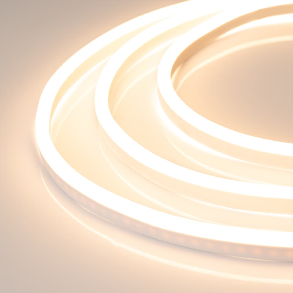 Гибкий неон ARL-CF2835-Mini-24V Warm White (16x8mm) (Arlight, 6 Вт/м, IP65) 021346