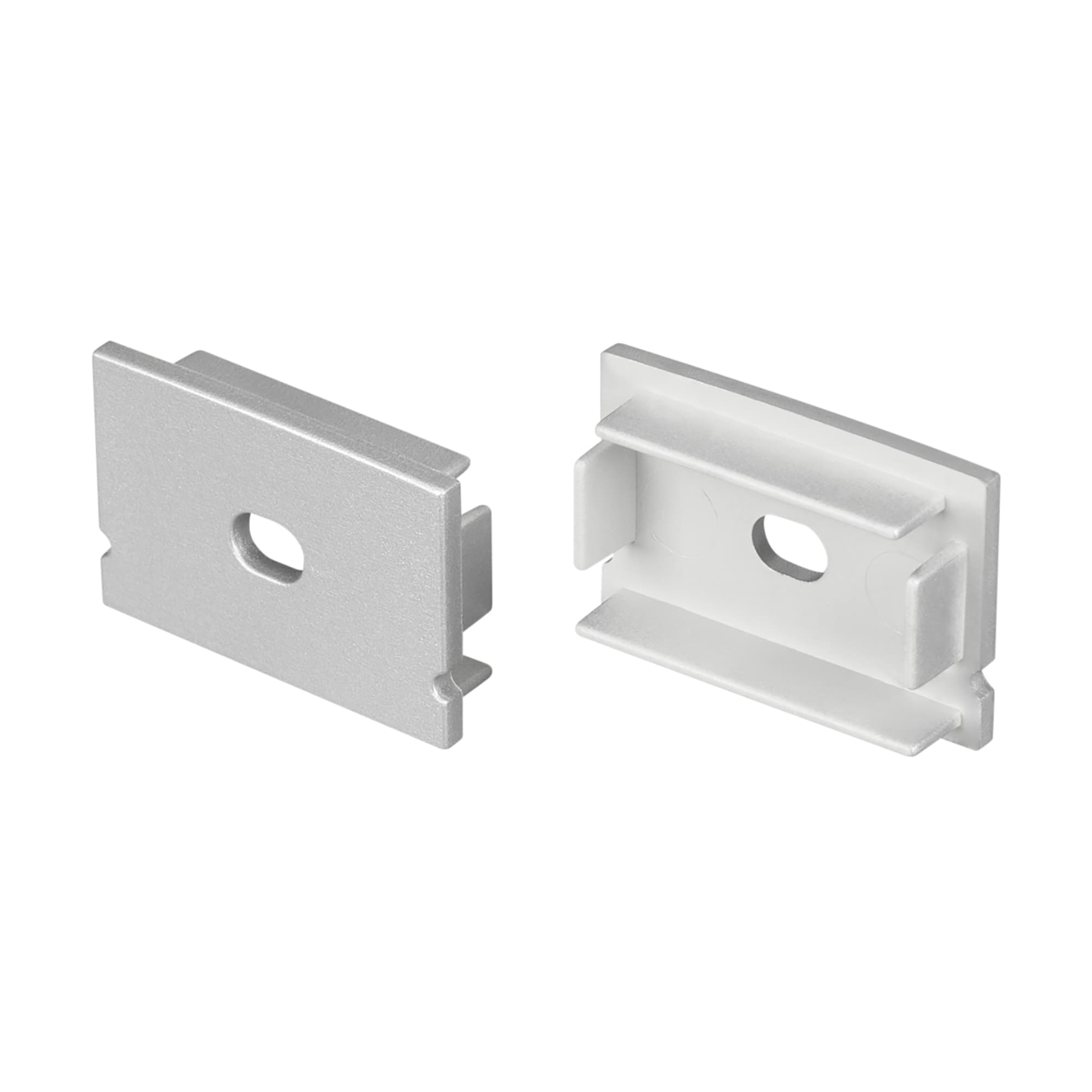 Заглушка LINE-3020 SILVER с отверстием (Arlight, Пластик) 057058