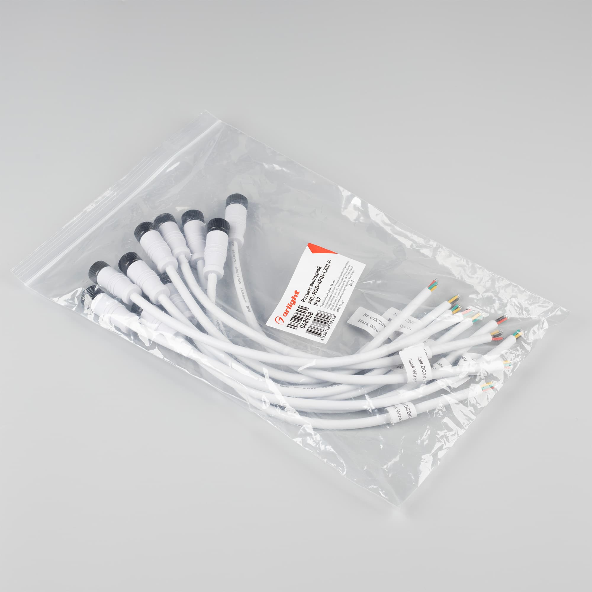 Разъем выводной ARL-RGB-4PIN-L300-F-IP67 (Arlight, -) 048958 Arlight — фото 2