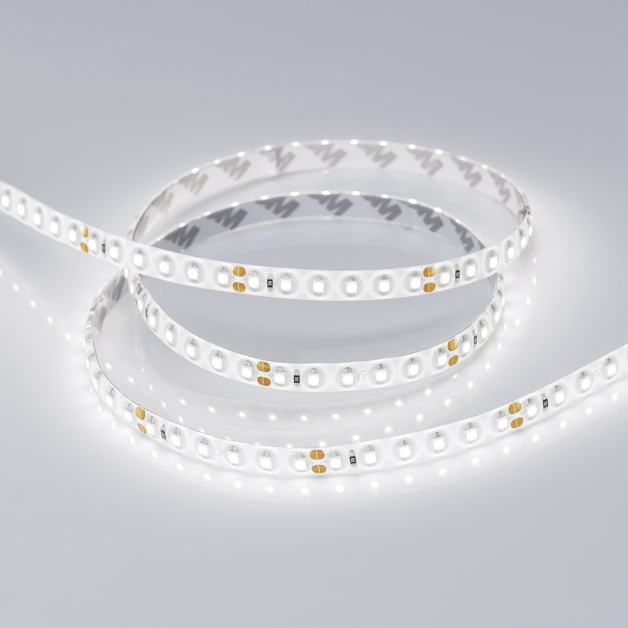 Светодиодная лента RTW 2-5000SE 24V White 2x(3528, 600 LED, LUX) (Arlight, 9.6 Вт/м, IP65) 014678 — фото 2