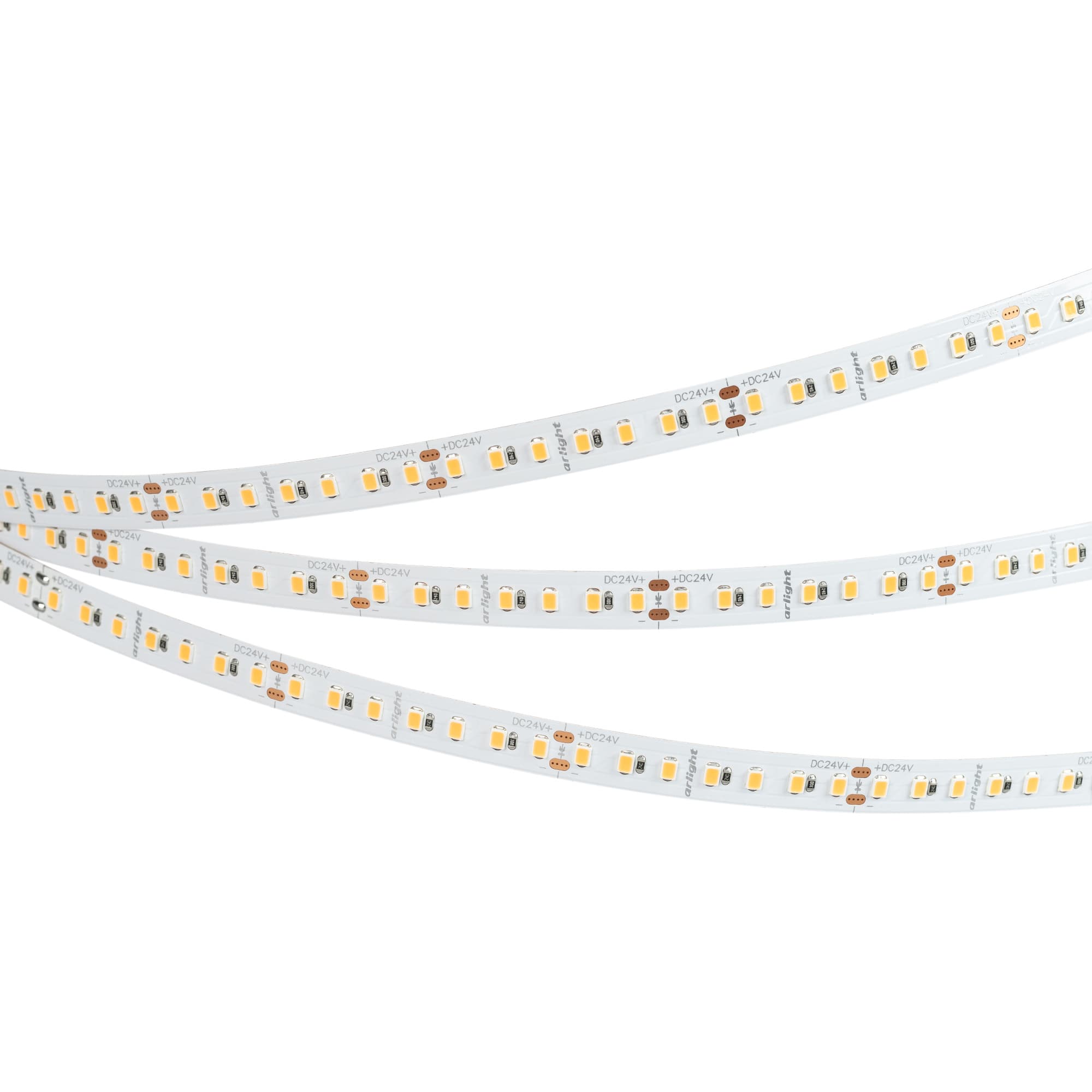 Светодиодная лента RT-A140-10mm 24V Warm3000 SUN (20 W/m, IP20, 2835, 5m) (Arlight, -) 037831 — фото 1
