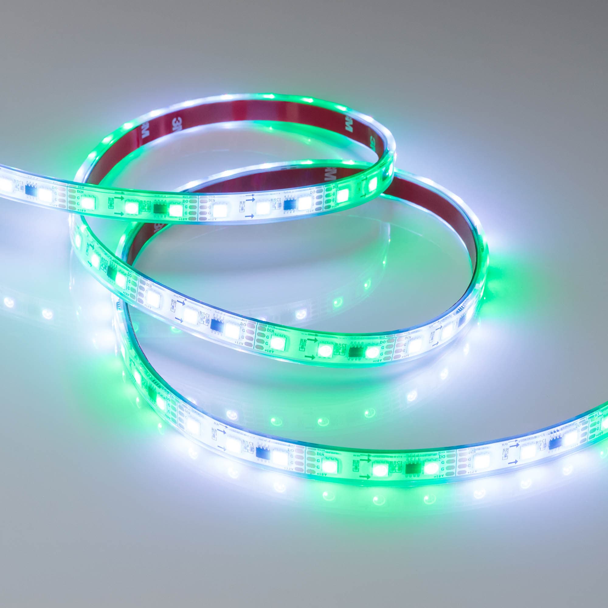 Светодиодная лента SPI-5000PGS-5060-60 12V Cx3 RGB-Auto (12mm, 13.2W/m, IP67) (Arlight, Закрытый, IP67) 029445 Arlight — фото 3