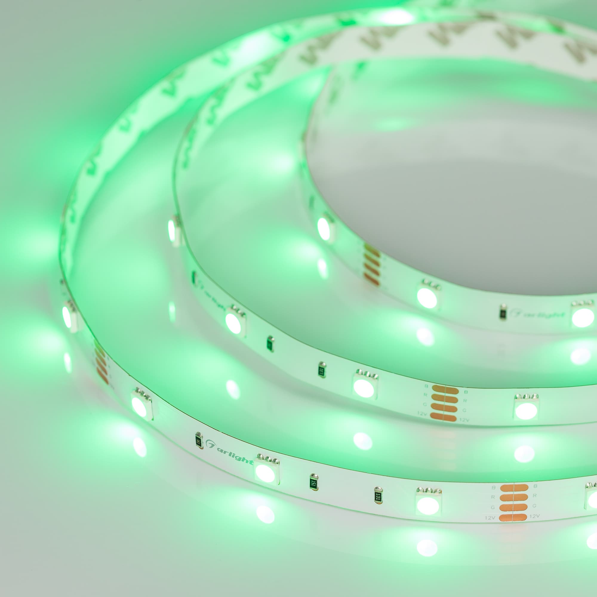 Светодиодная лента RT-B30-10mm 12V RGB (7.2 W/m, IP20, 5060, 5m) (Arlight, Открытый) 010596(2) — фото 5