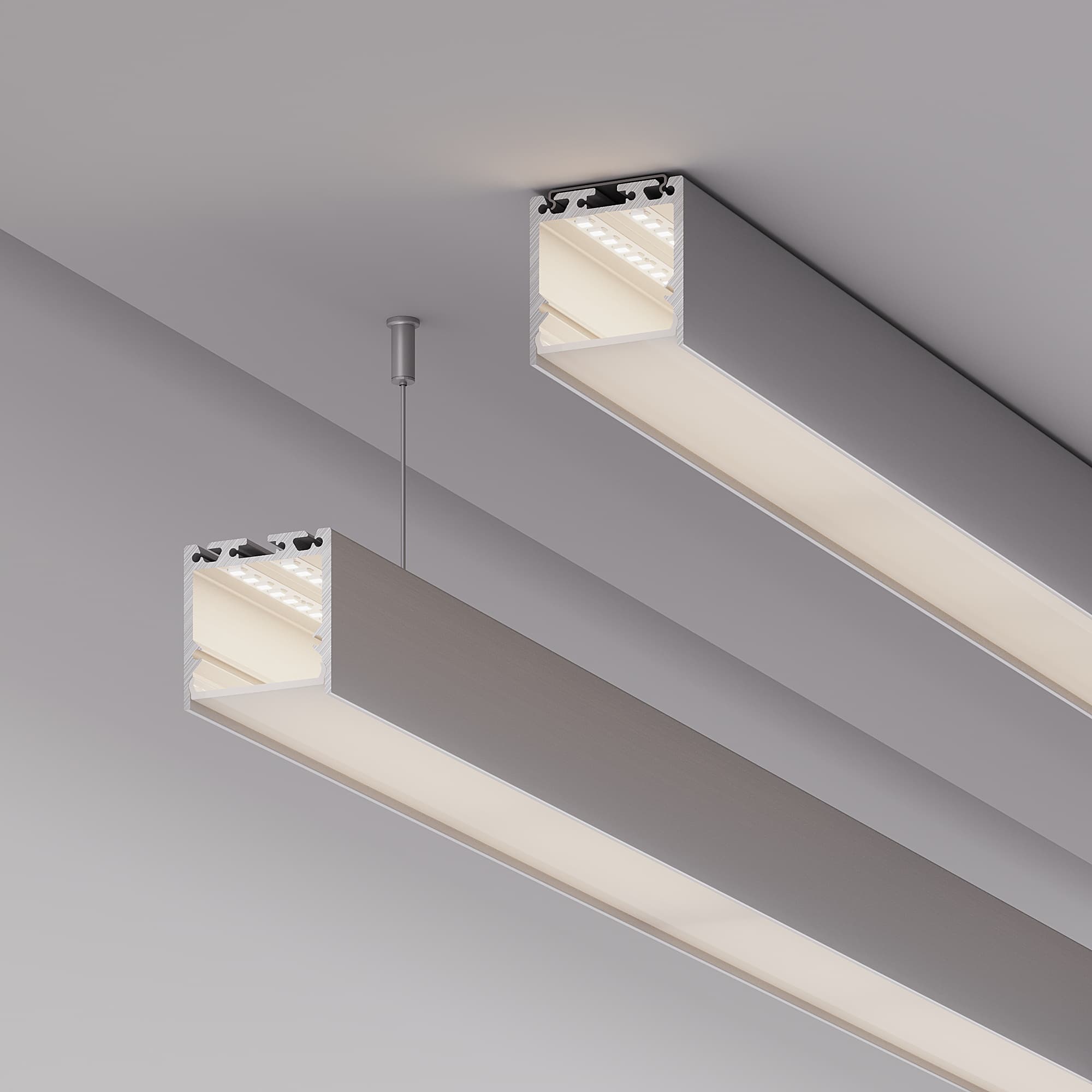 Профиль с экраном SL-LINE-3535-2500 ANOD+OPAL (Arlight, Алюминий) 020462 Arlight — фото 5