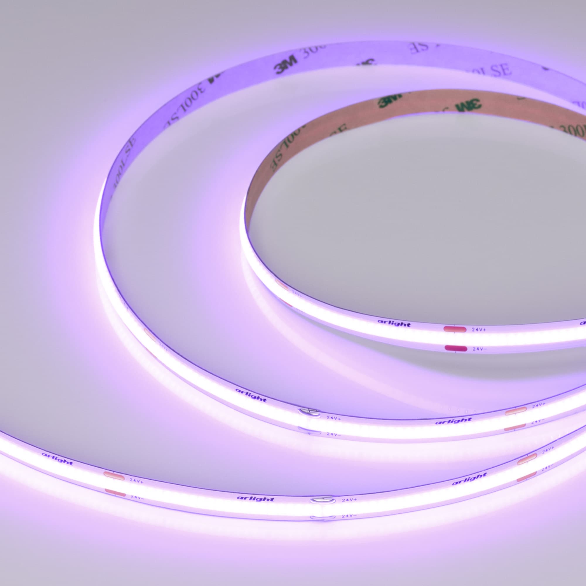 Светодиодная лента COB-X480-8mm 24V Violet (8 W/m, IP20, 5m) (Arlight, -) 047745 — фото 1