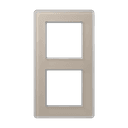 A VIVA Рамка 2-ная, стекло шампань, Jung AV582GLMCH