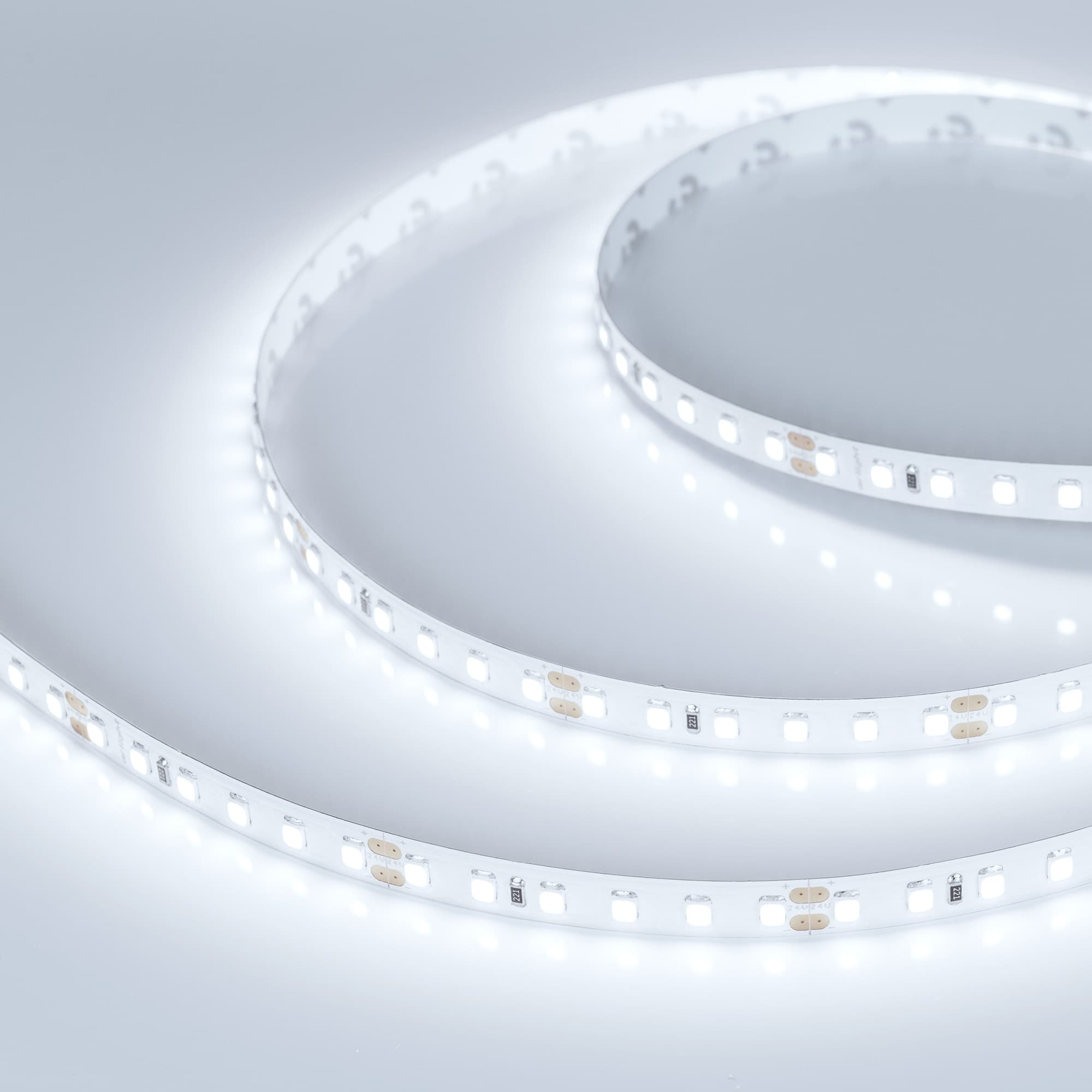 Светодиодная лента RT-A120-8mm 24V White6000 (9.6 W/m, IP20, 2835, 50m) (Arlight, 9.6 Вт/м, IP20) 024568(2) — фото 1