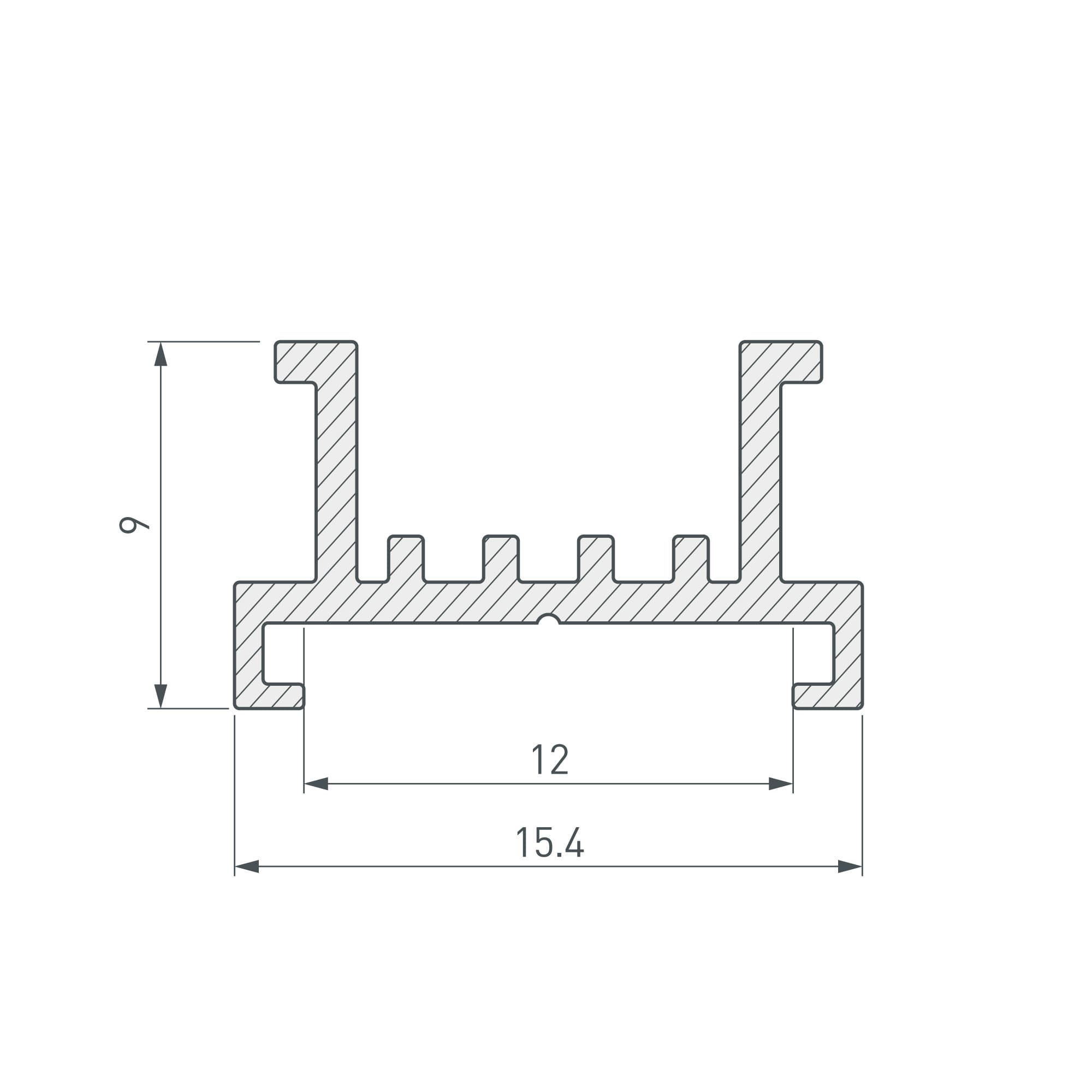 Основание для ленты SL-LINE-2522-2500 (Arlight, Алюминий) 033415 — фото 2