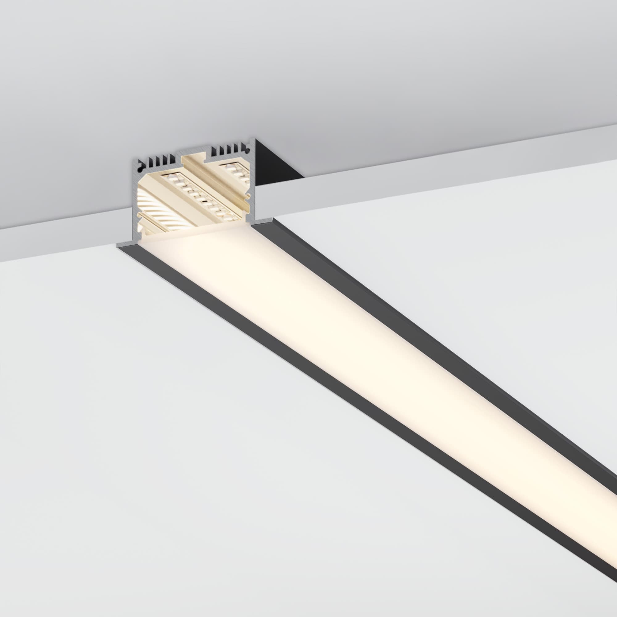 Профиль с экраном SL-LINIA62-F-2500 BLACK+OPAL (Arlight, Алюминий) 036307 Arlight — фото 6