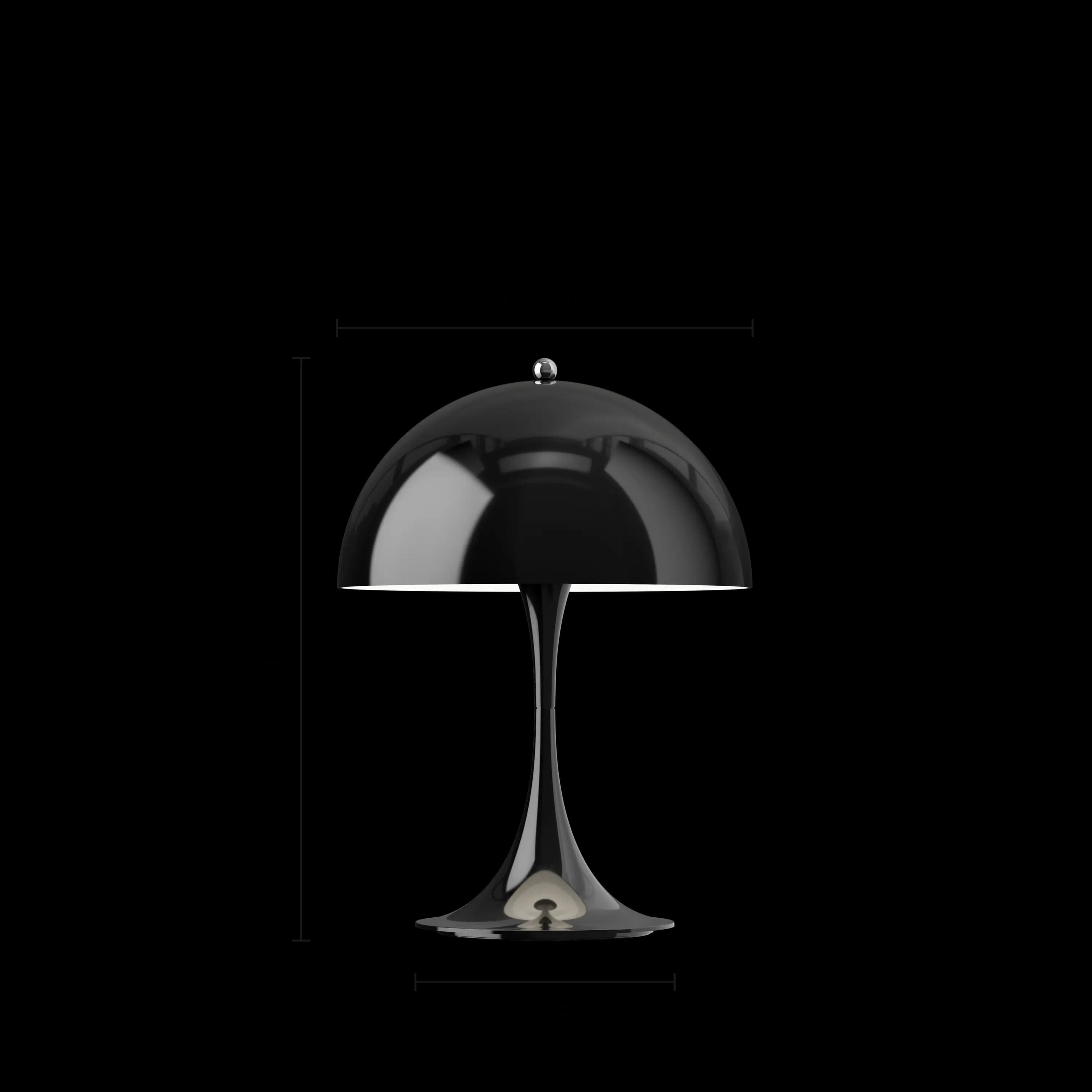 Louis Poulsen Panthella 250 Portable Lamp Opaque black — фото 4