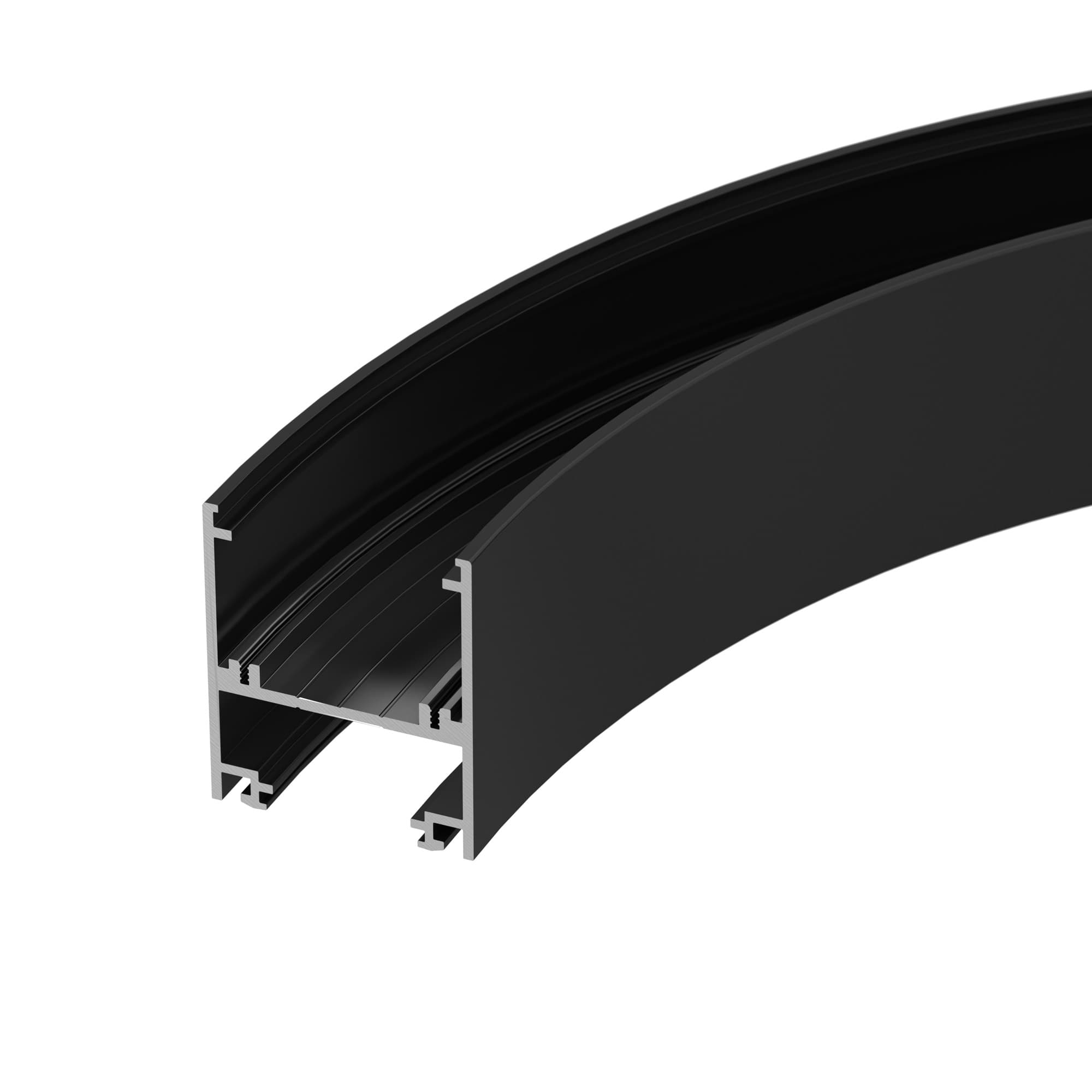 Профиль SL-ARC-5060-D1000-A90 BLACK (дуга 1 из 4) (Arlight, Алюминий) 029268 Arlight — фото 2