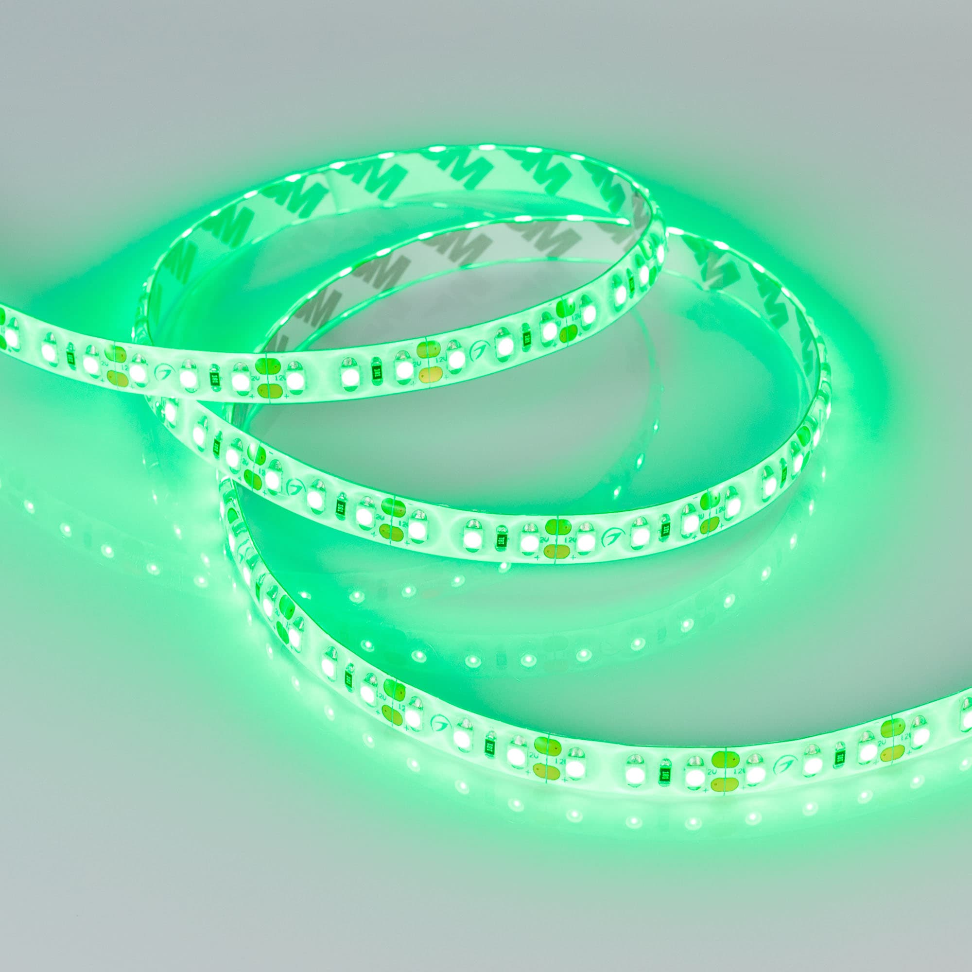 Светодиодная лента RTW 2-5000SE 12V Green 2x (3528, 600 LED, LUX) (Arlight, 9.6 Вт/м, IP65) 014792 — фото 3