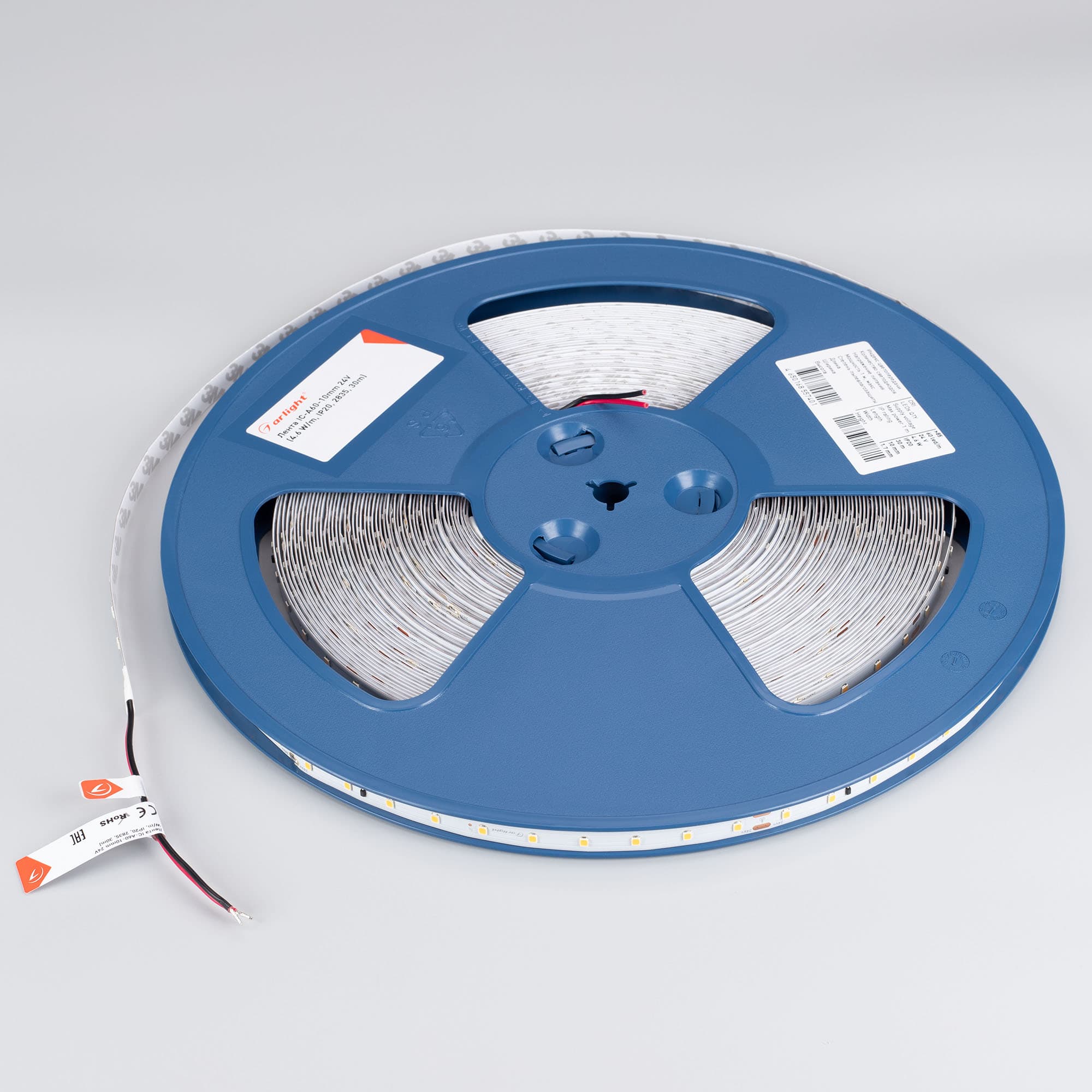Светодиодная лента IC-A60-10mm 24V Warm2400 (4.6 W/m, IP20, 2835, 30m) (Arlight, 4.6 Вт/м, IP20) 028627(2) — фото 2
