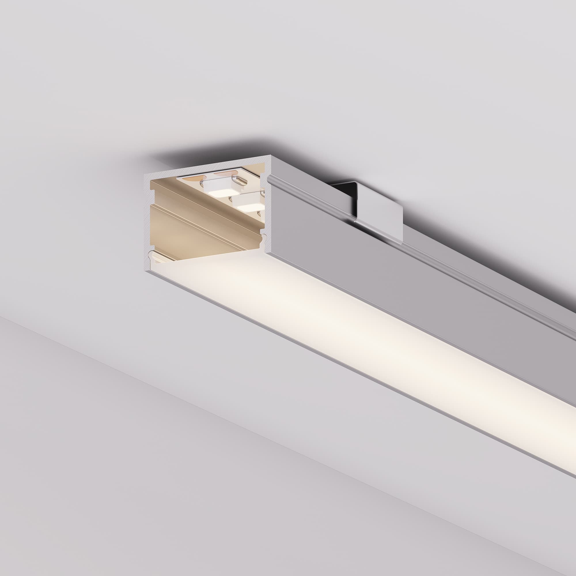 Профиль LINE-3020-2000 ANOD (Arlight, Алюминий) 046962 — фото 4