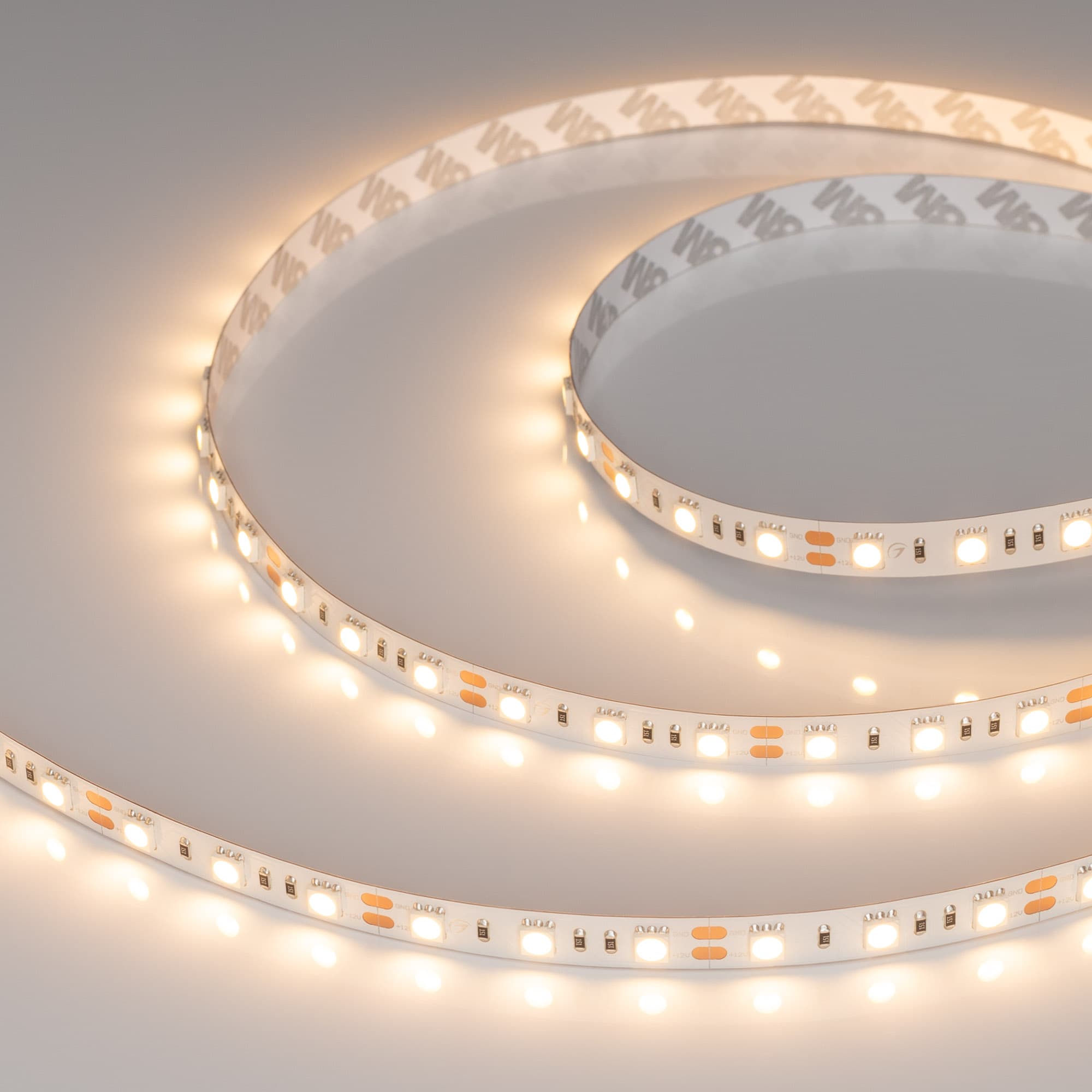 Светодиодная лента RT-B60-10mm 12V Warm2700 (14.4 W/m, IP20, 5060, 5m) (Arlight, 14.4 Вт/м, IP20) 012349(2) — фото 2