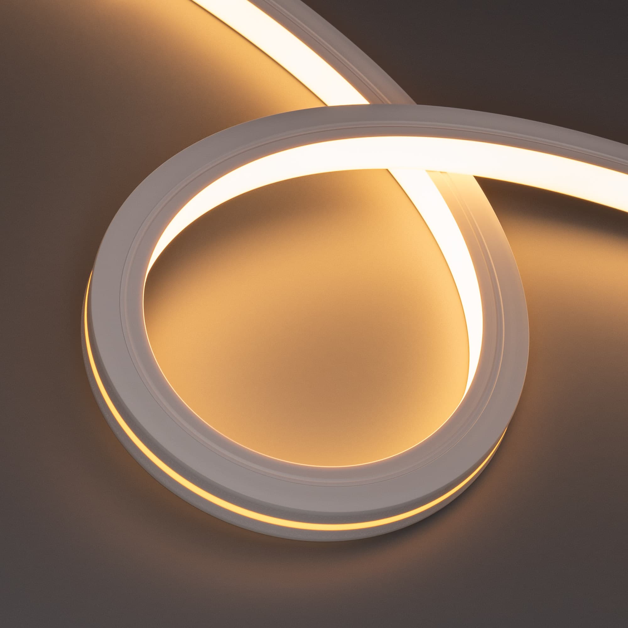 Светодиодная лента герметичная MOONLIGHT-TOP-X280-20x20mm 24V Warm2700 (10 W/m, IP67, 15m, wire x1) (Arlight, Вывод боковой, 5 лет) 044351